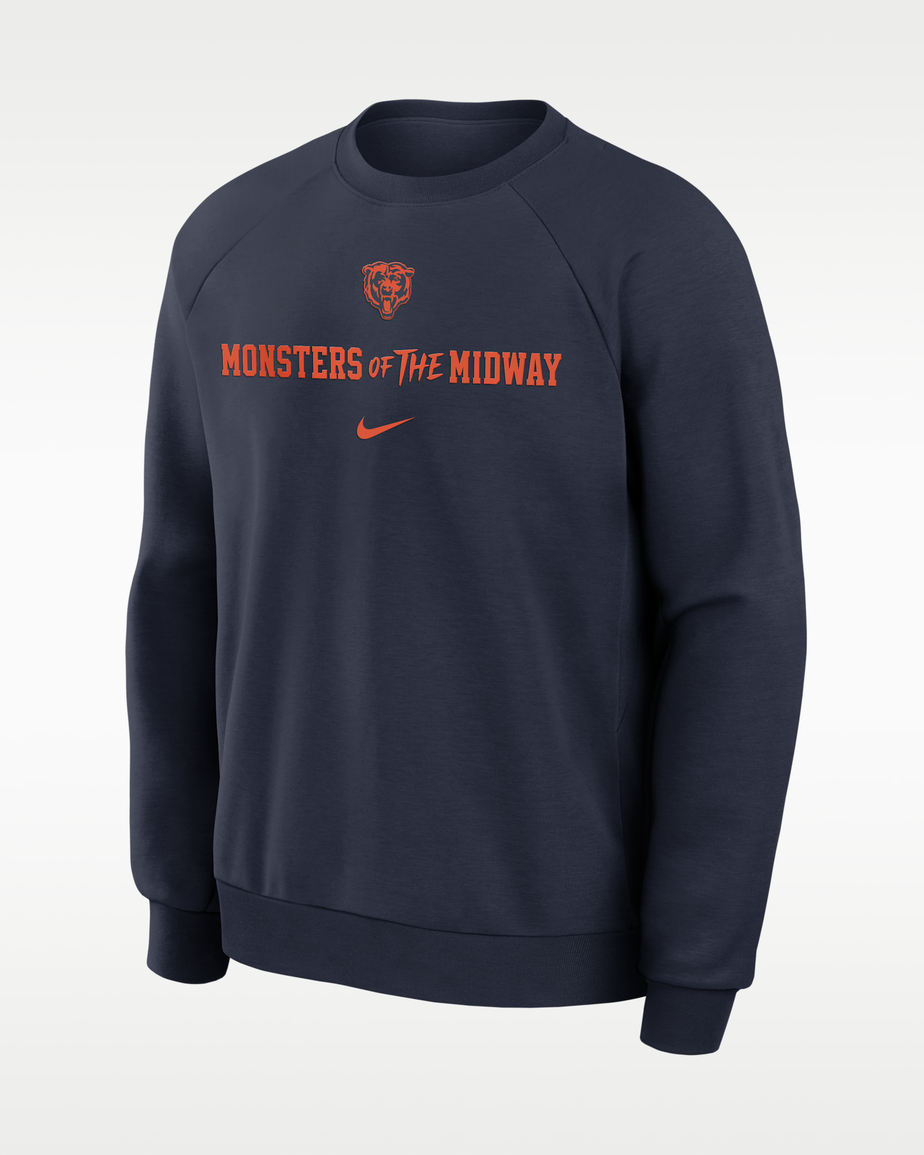 Chicago Bears Rivalries Collection Primary Men's Nike Dri-FIT NFL Pullover Crew - Navy