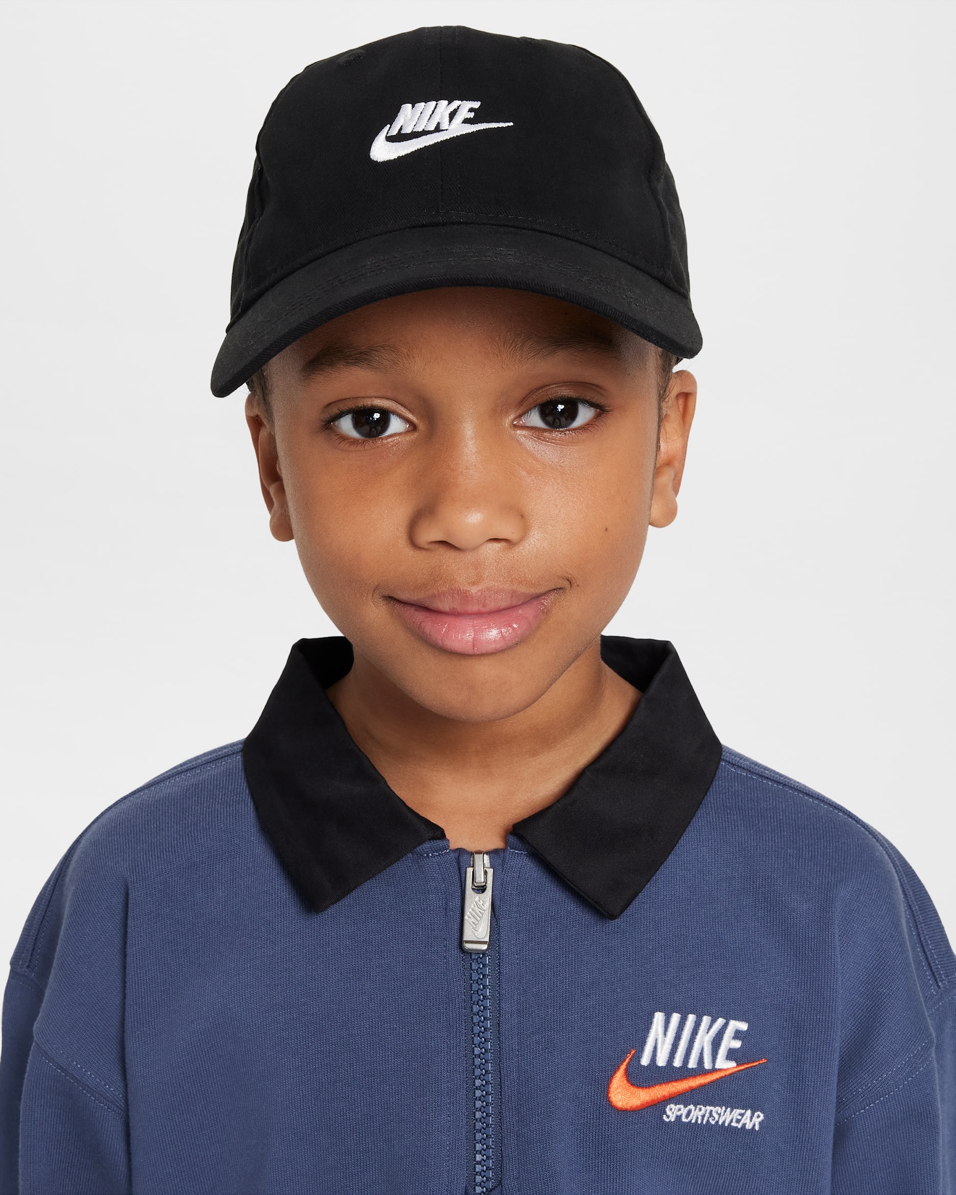 Nike Little Kids' Futura Curved Brim Cap - Black