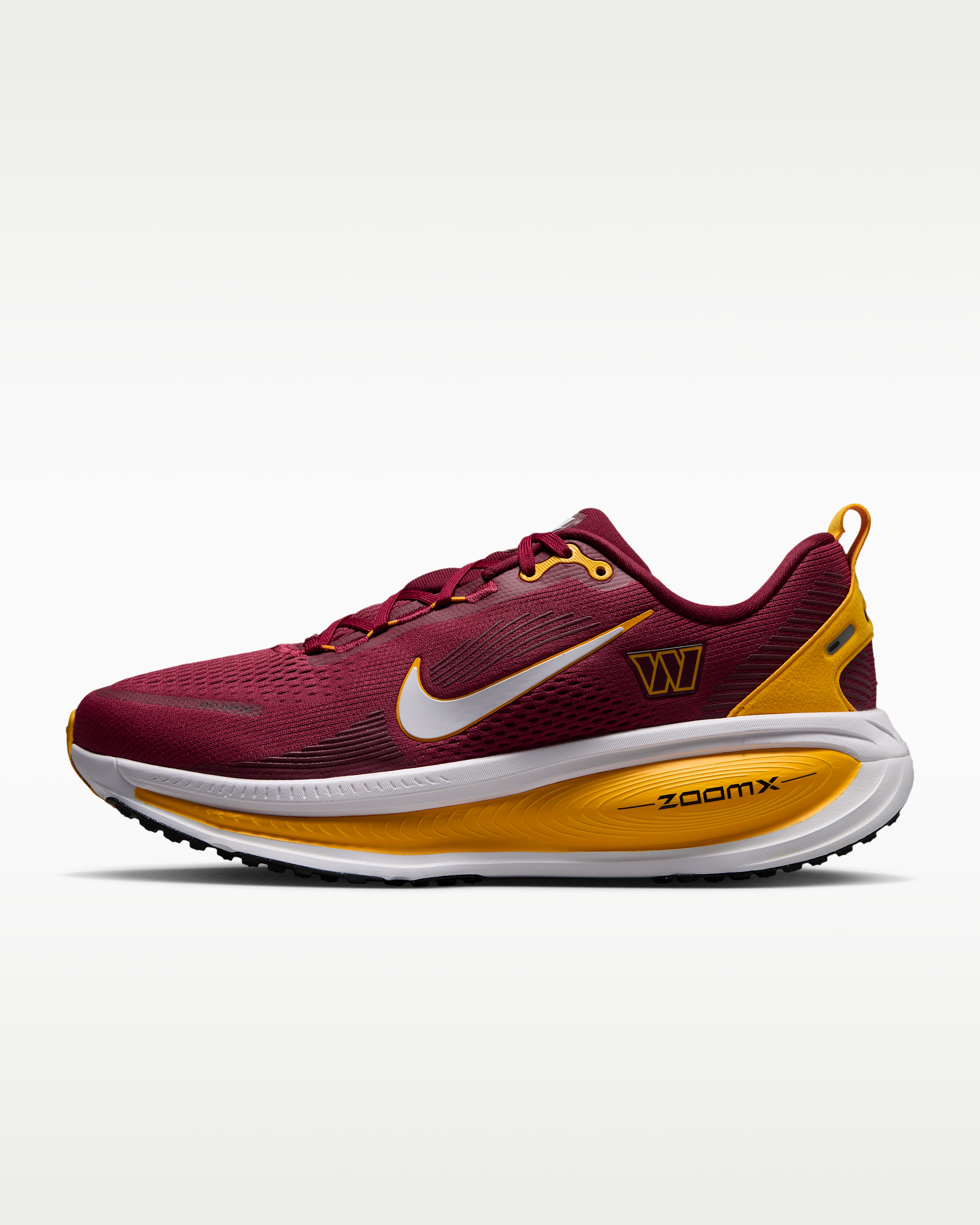 Nike Vomero 18 (Washington Commanders) Men's NFL Road Running Shoes - Team Red/University Gold/White