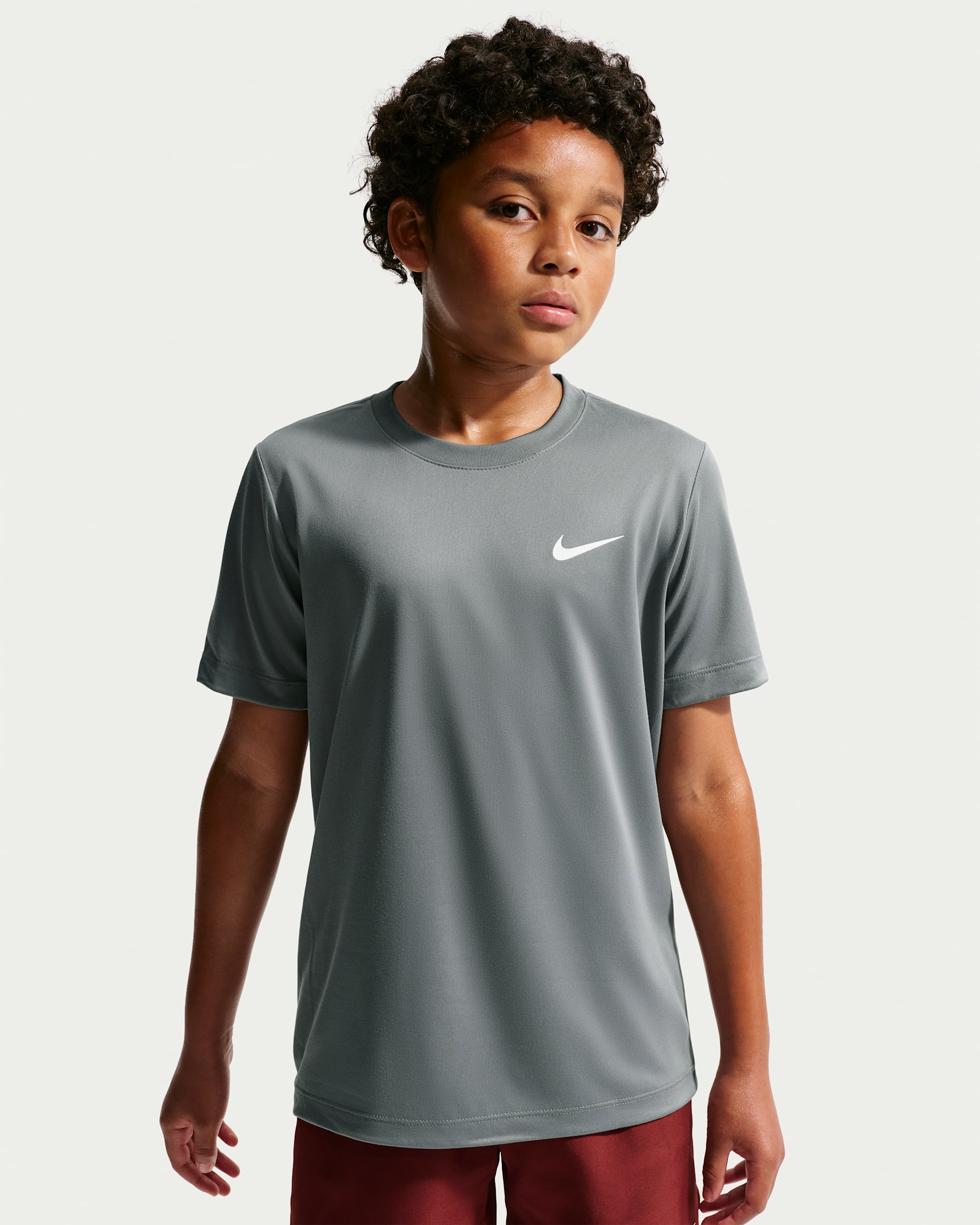 Nike Legend Big Kids' Dri-FIT T-Shirt - Smoke Grey