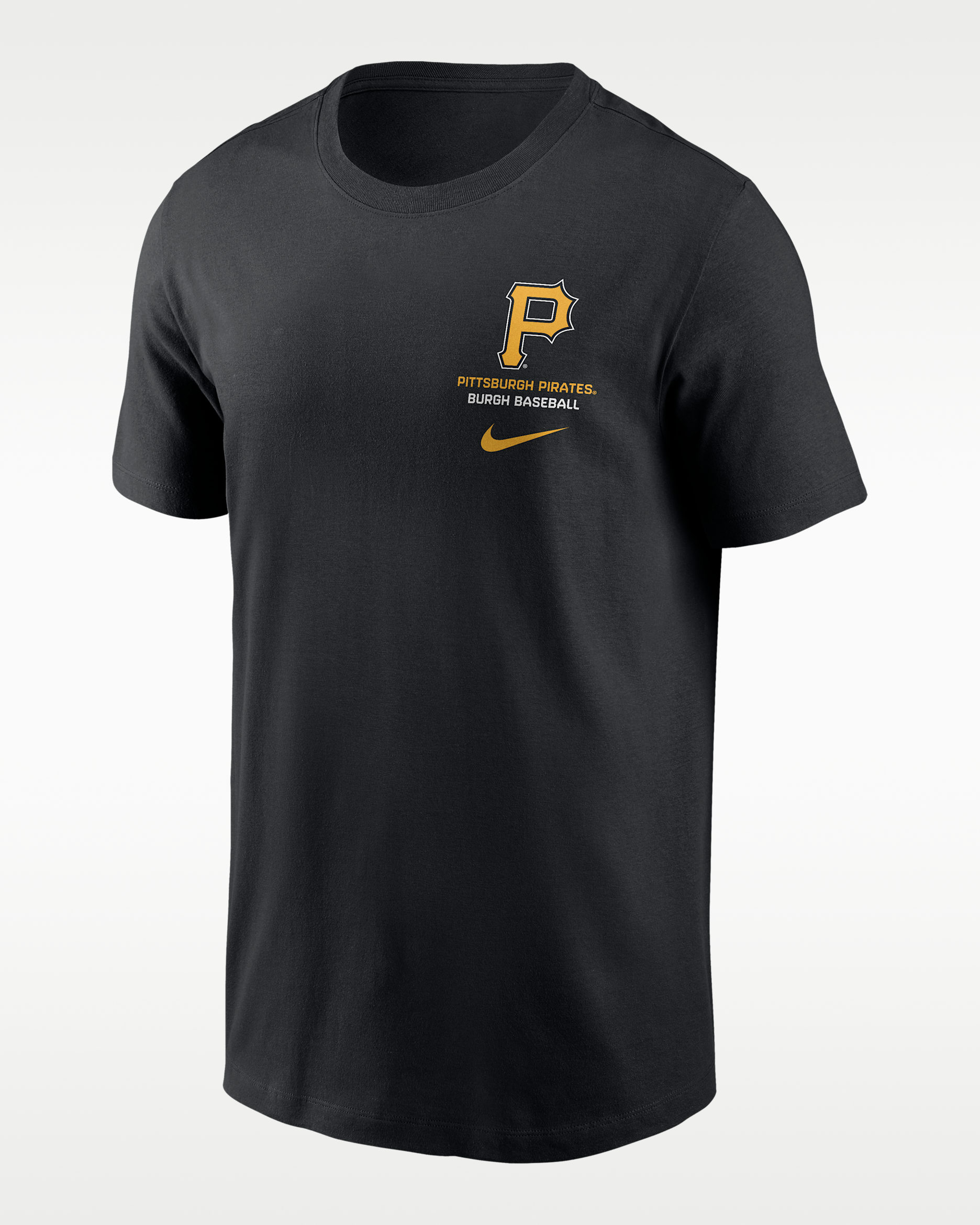 Pittsburgh Pirates 2-Hit Men's Nike MLB T-Shirt - Black