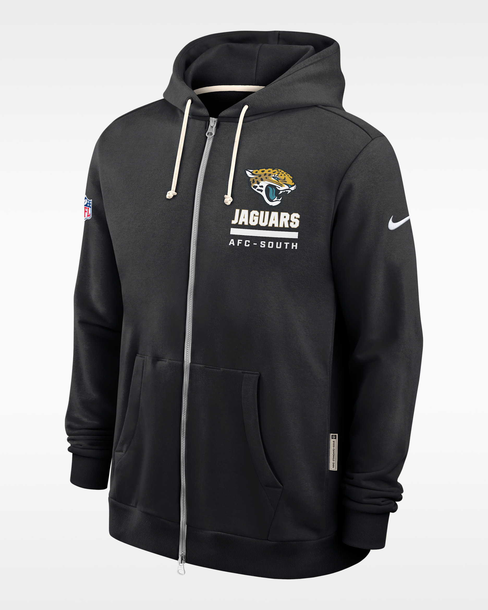 Jacksonville Jaguars Utility Player Sideline Men's Nike Dri-FIT NFL Full-Zip Hoodie - Black