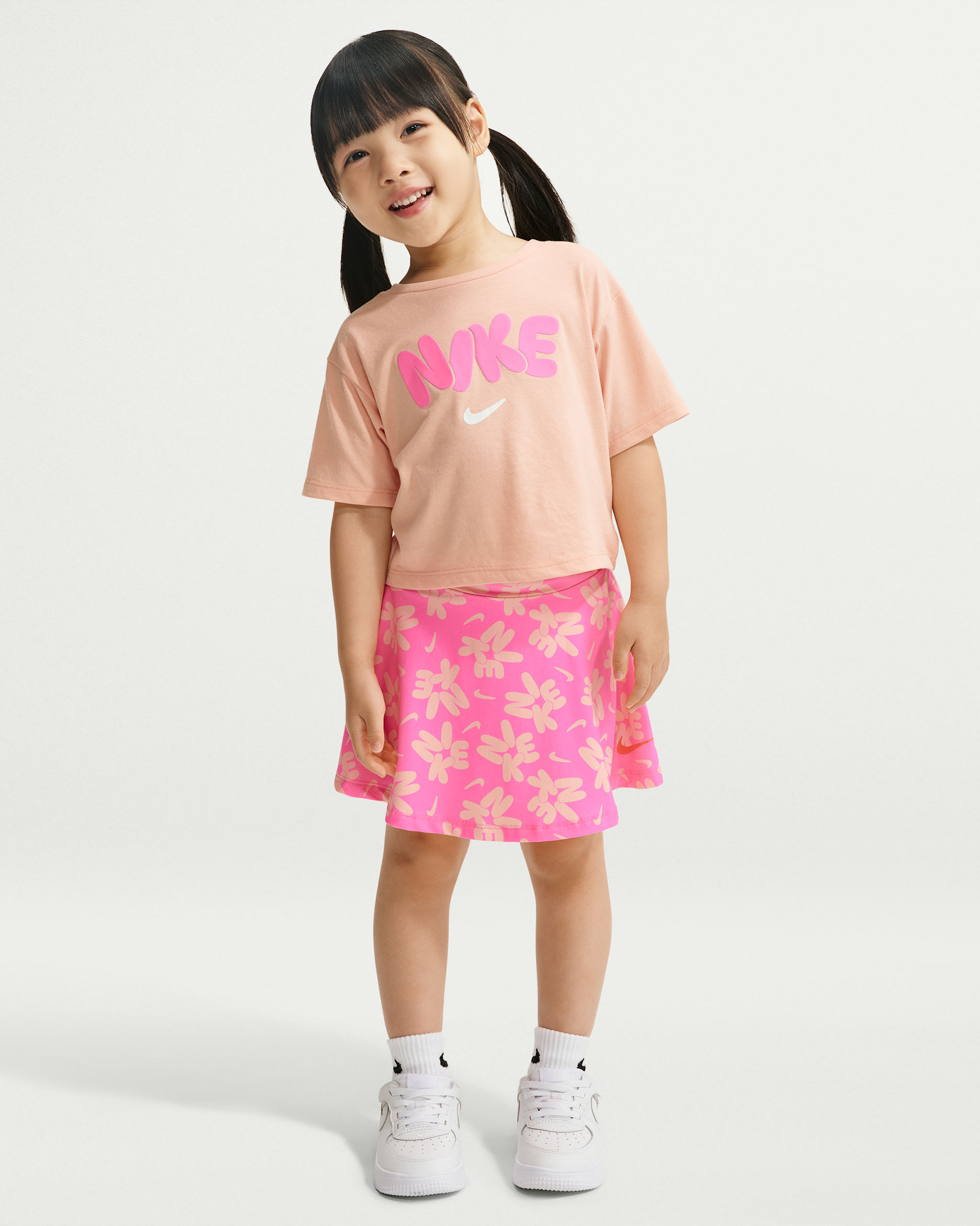 나이키 볼드 플레이 베이비 드라이 핏 투피스 스쿠터 세트 - 핑크 글로우