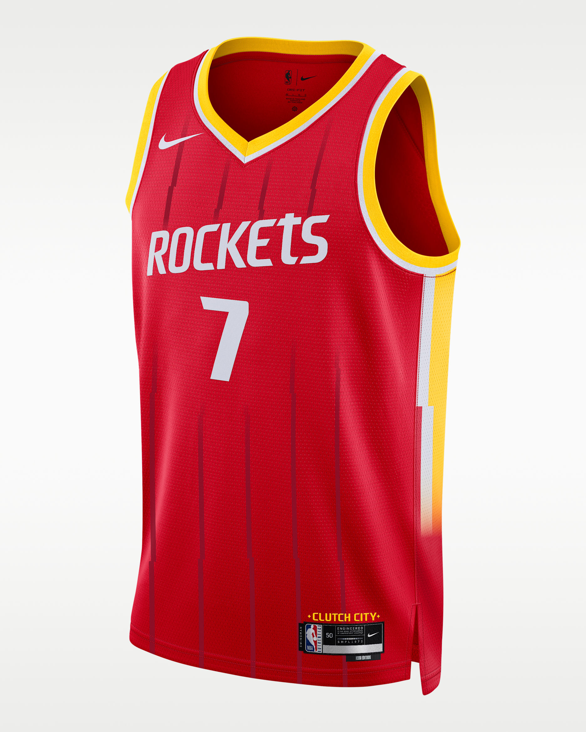 Houston Rockets Icon Edition Men's Dri-FIT NBA Swingman Jersey - University Red