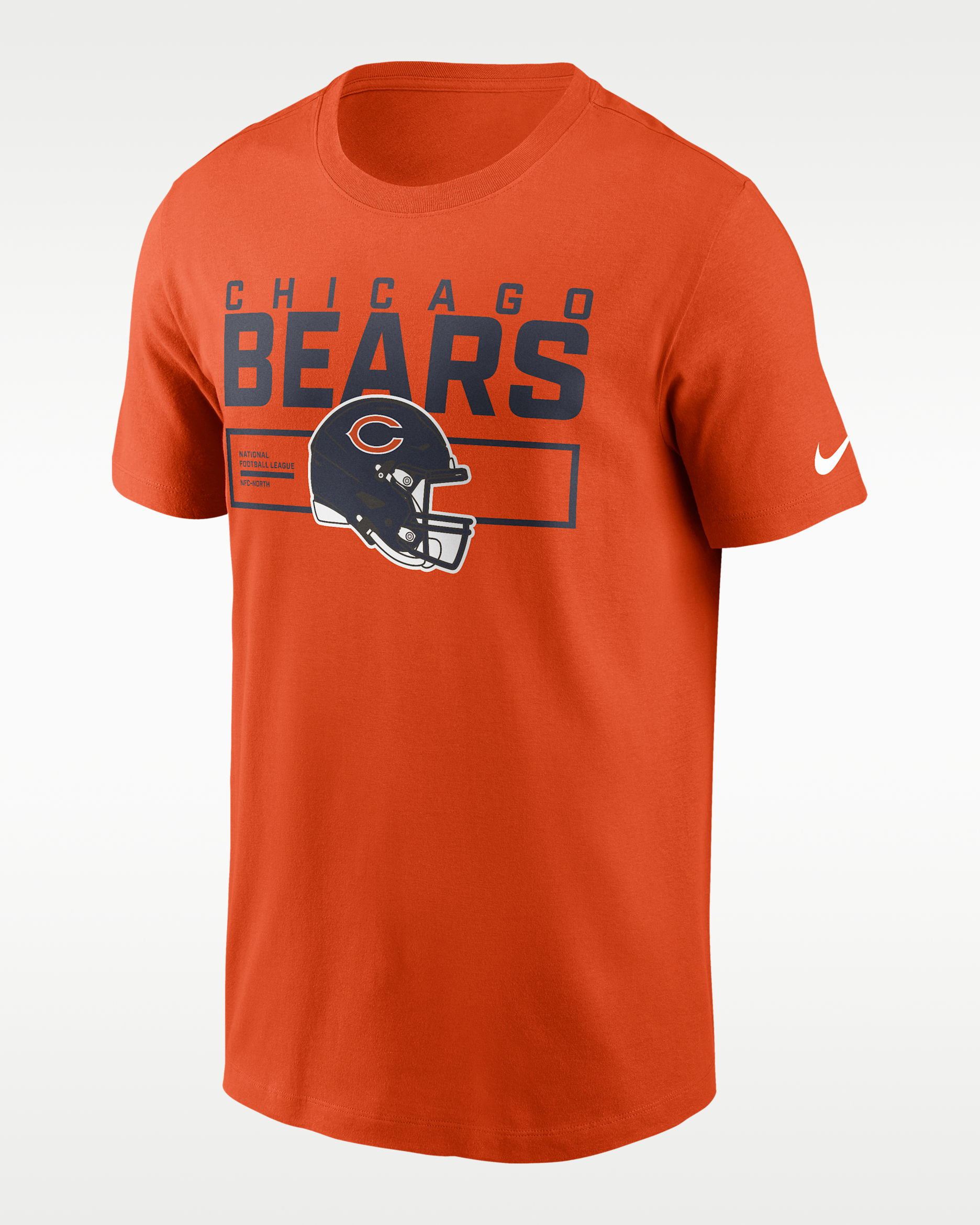 Chicago Bears Helmet Essential Men's Nike NFL T-Shirt - Orange