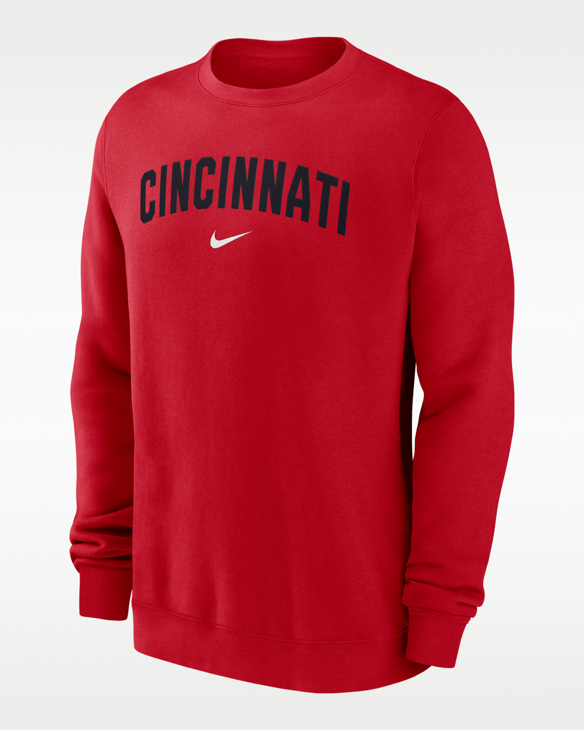 Cincinnati Reds 2-Hit Men's Nike MLB Pullover Crew - Red