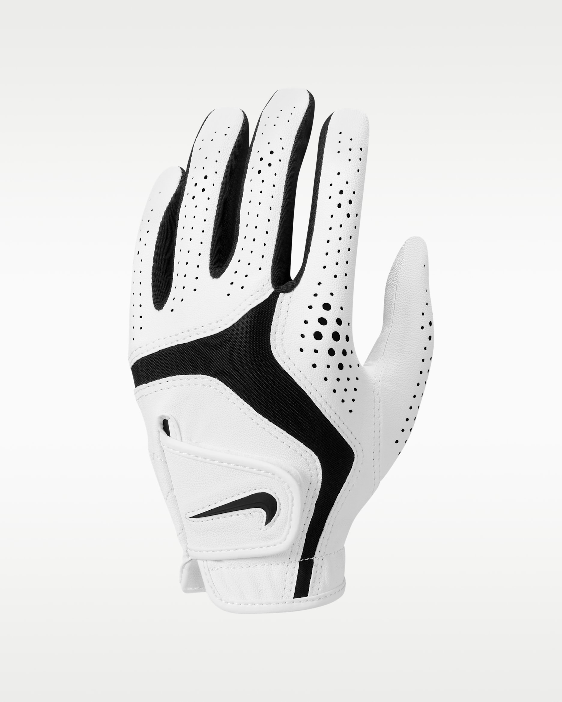Nike Dura Feel 10 Kids' Golf Glove (Left Hand) - Pearl White/Black