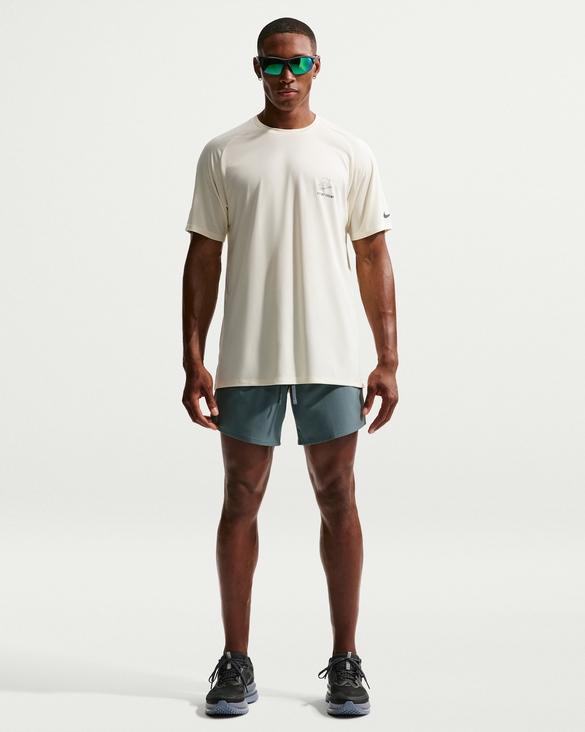 Nike Stride Dri-FIT 2-i-1 løpeshorts til herre (18 cm) - Mineral Slate