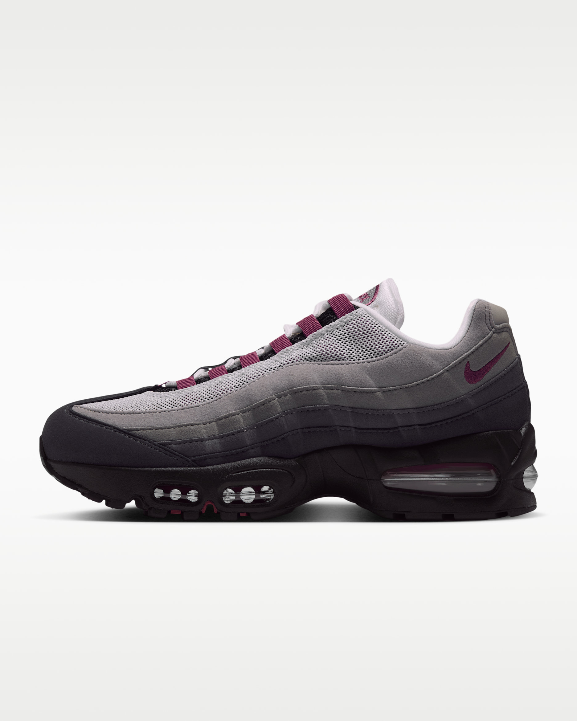 Nike Air Max 95 Big Bubble Women's Shoes - Black/White/Medium Grey/Pink Smoke