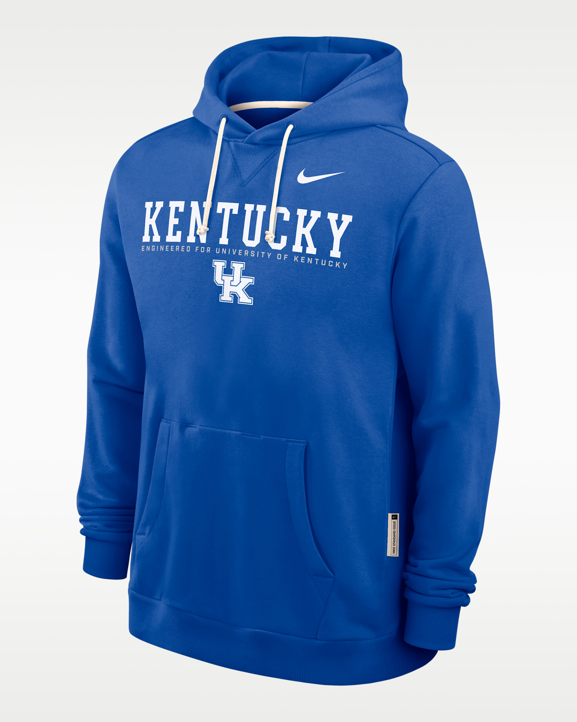 Sudadera con gorro sin cierre universitaria Nike Dri-FIT para hombre Kentucky Sideline - Royal