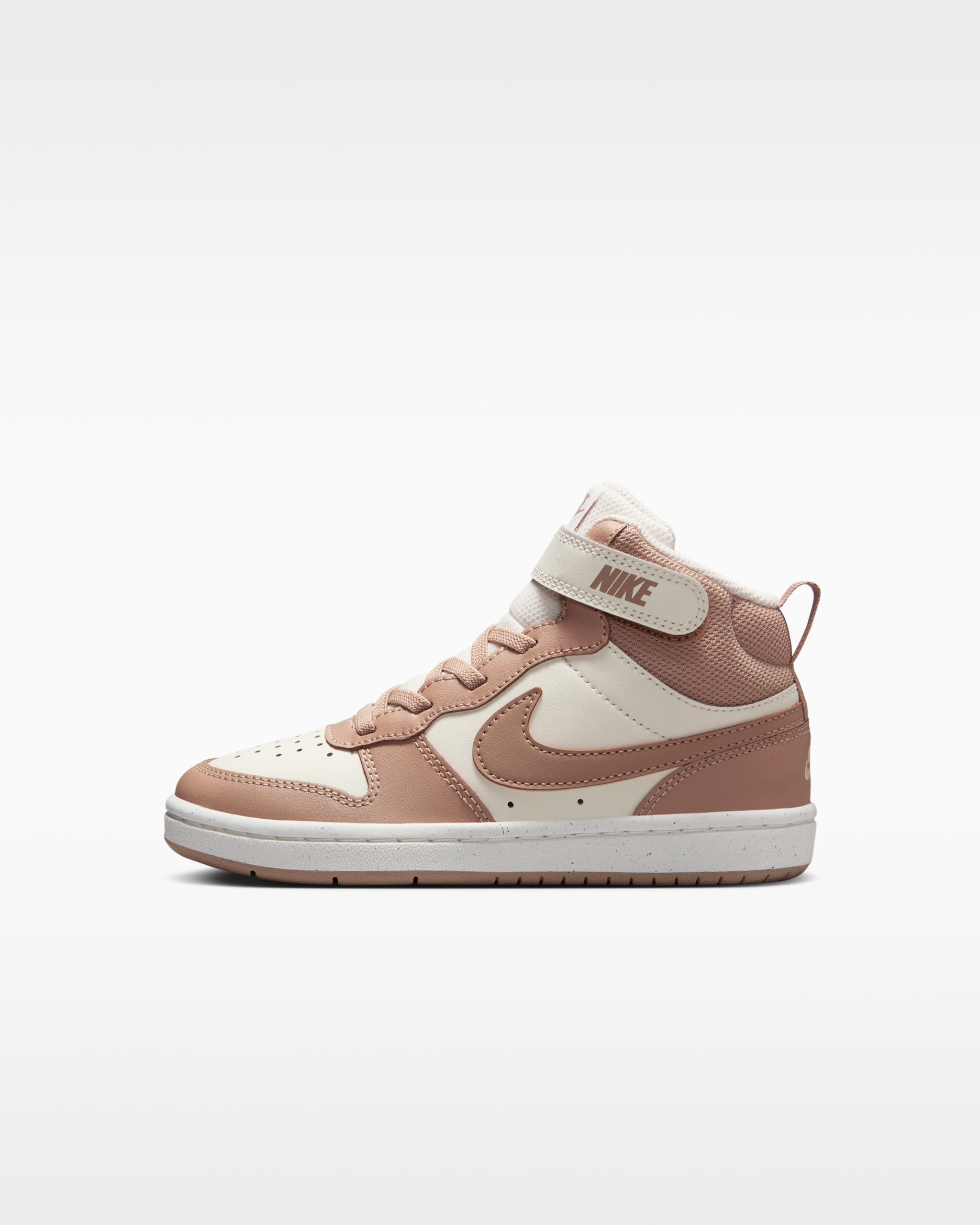 Nike Court Borough Mid 2 Little Kids' Shoes - Pale Ivory/Sail/Hemp