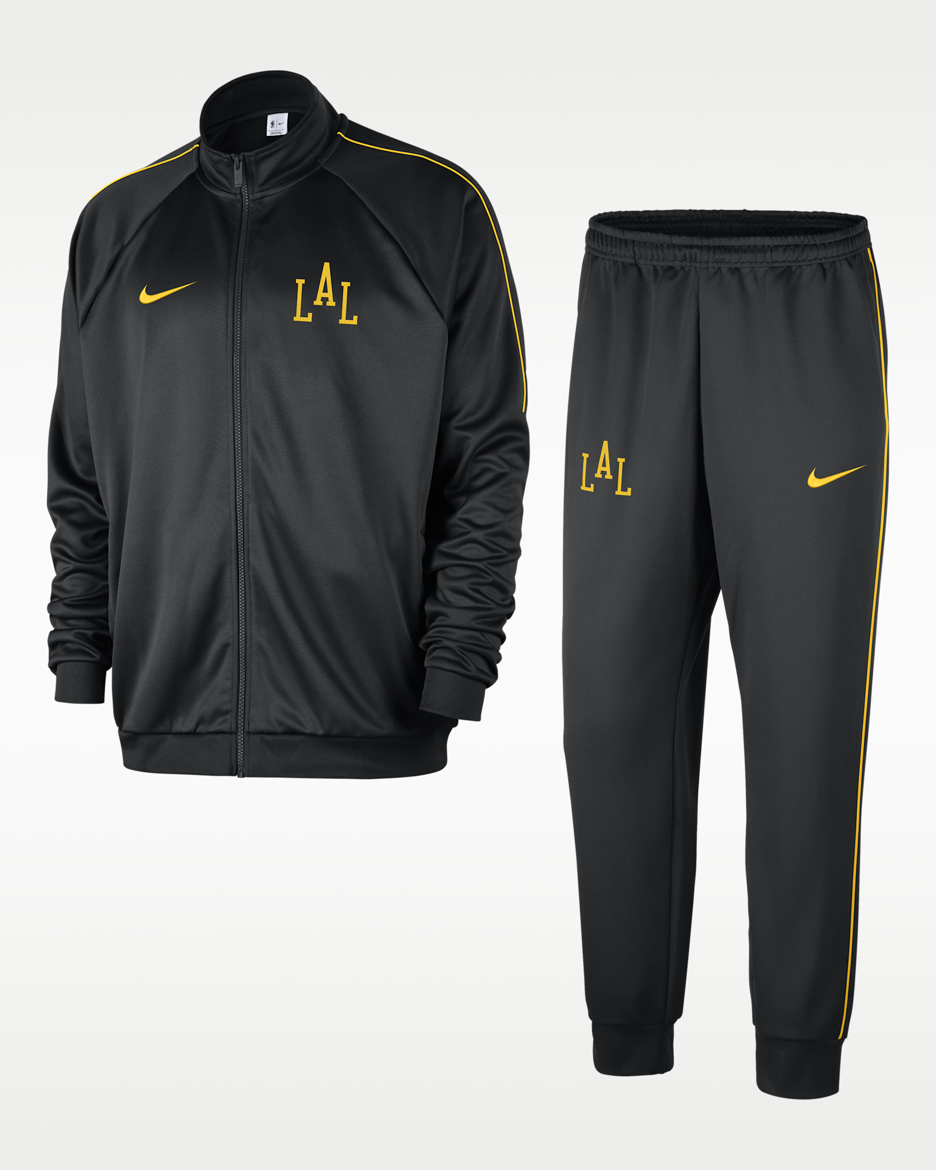 Los Angeles Lakers City Edition Nike NBA Club Peak-tracksuit til mænd - sort/Amarillo