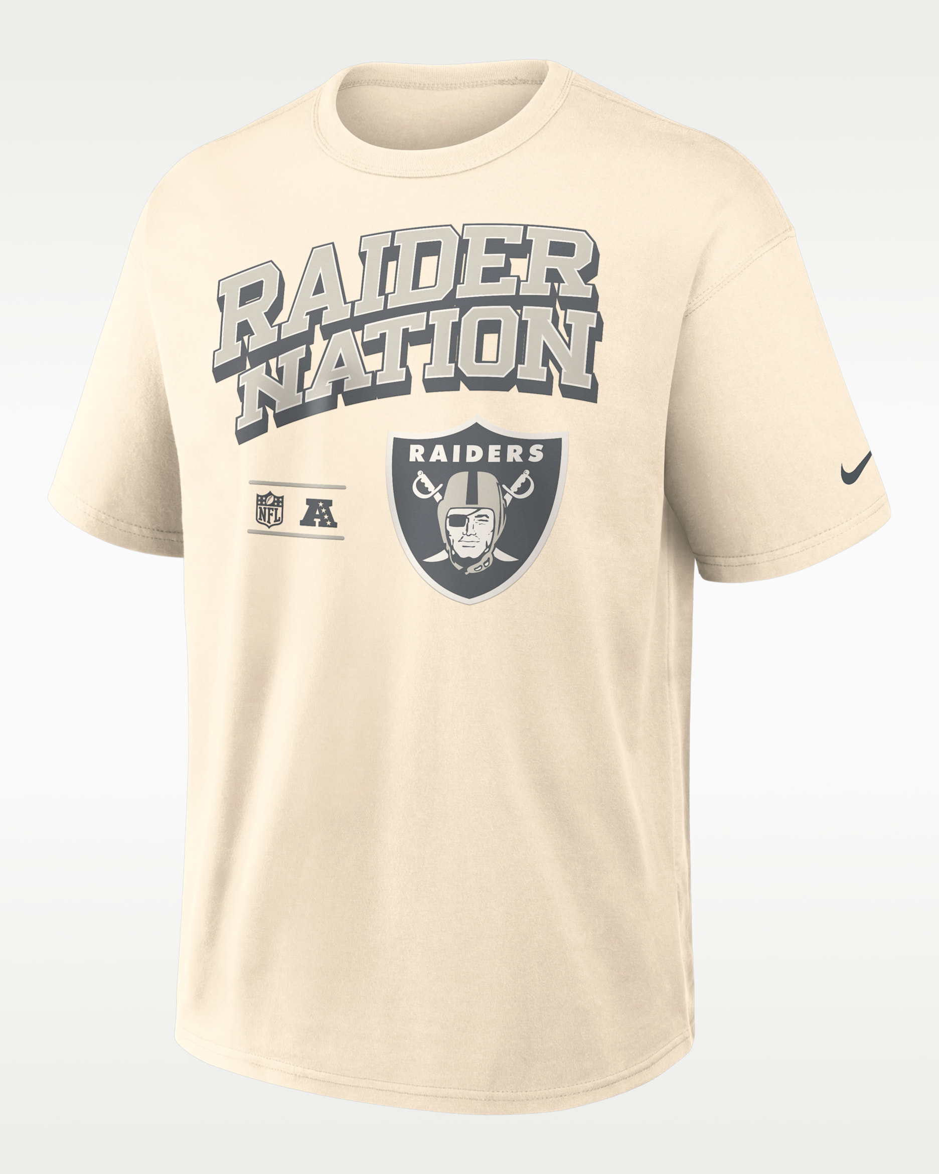 Las Vegas Raiders Max90 Men's Nike NFL T-Shirt - Natural