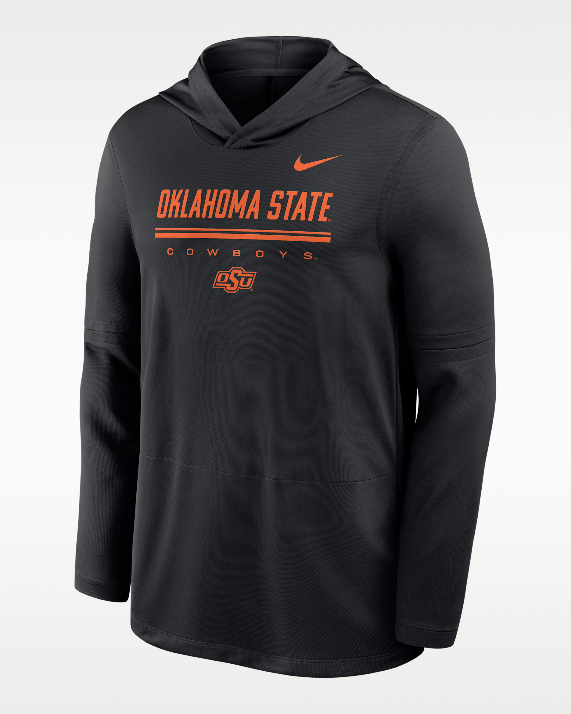 Nike College (Oklahoma State) Men's Dri-FIT Lightweight Hoodie - Black