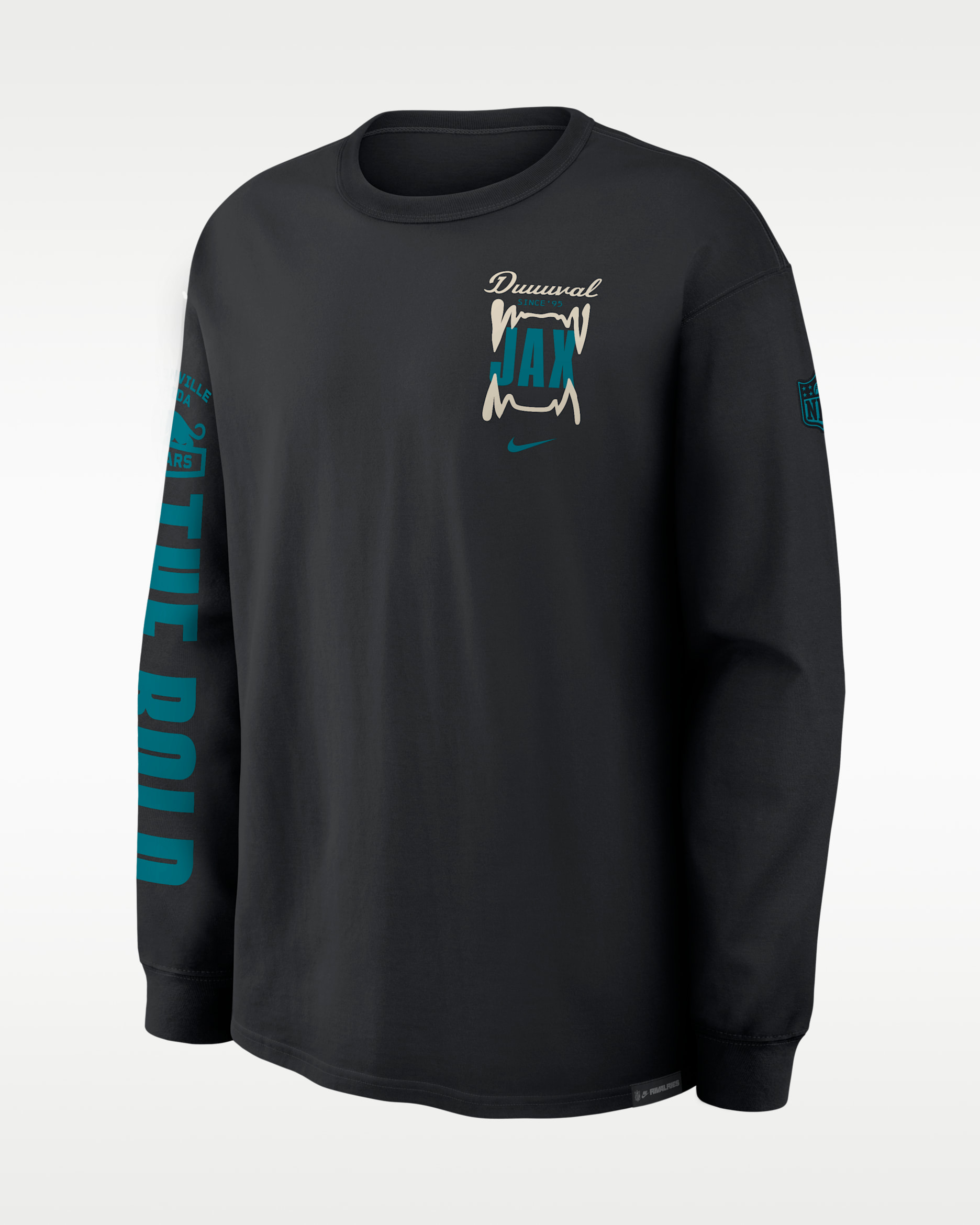Jacksonville Jaguars Rivalries Collection Max91 Men's Nike NFL Long-Sleeve T-Shirt - Black