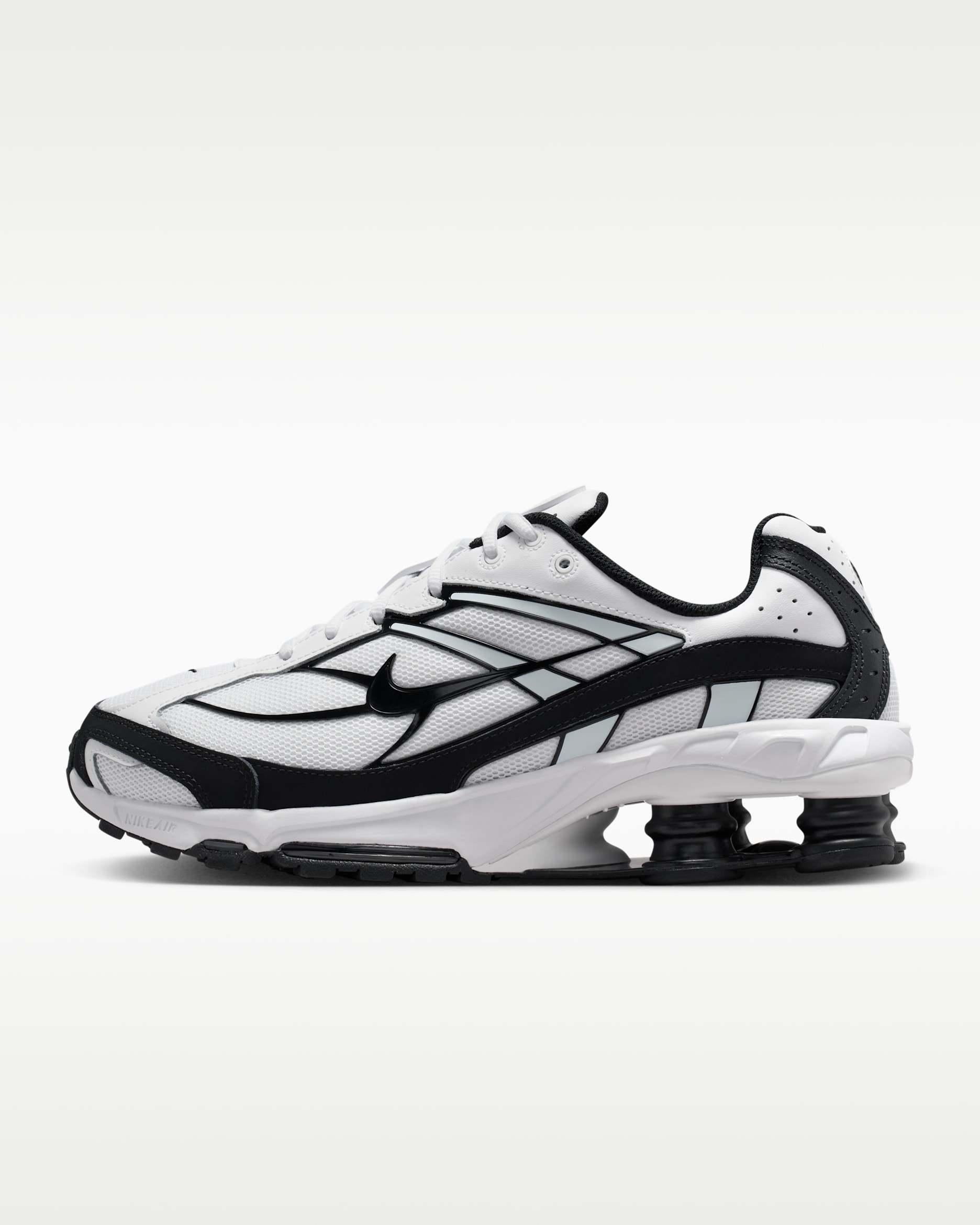Chaussure Nike Shox Ride 2 pour homme - Blanc/Blanc/Noir/Noir