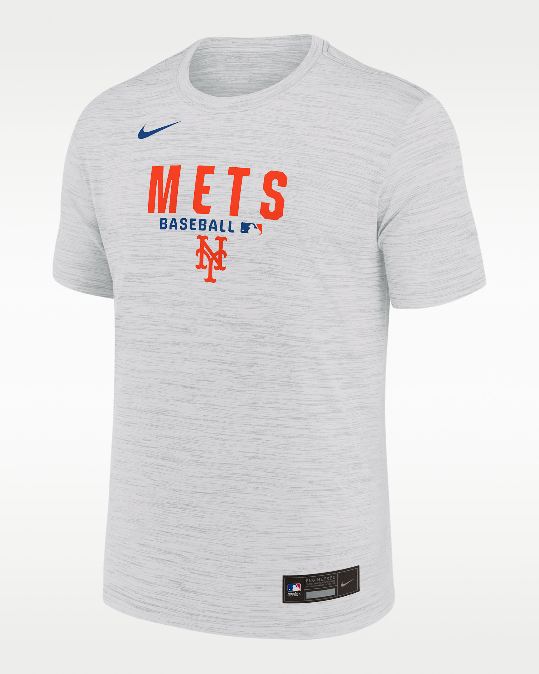 New York Mets Authentic Collection Men's Nike Dri-FIT MLB T-Shirt - White