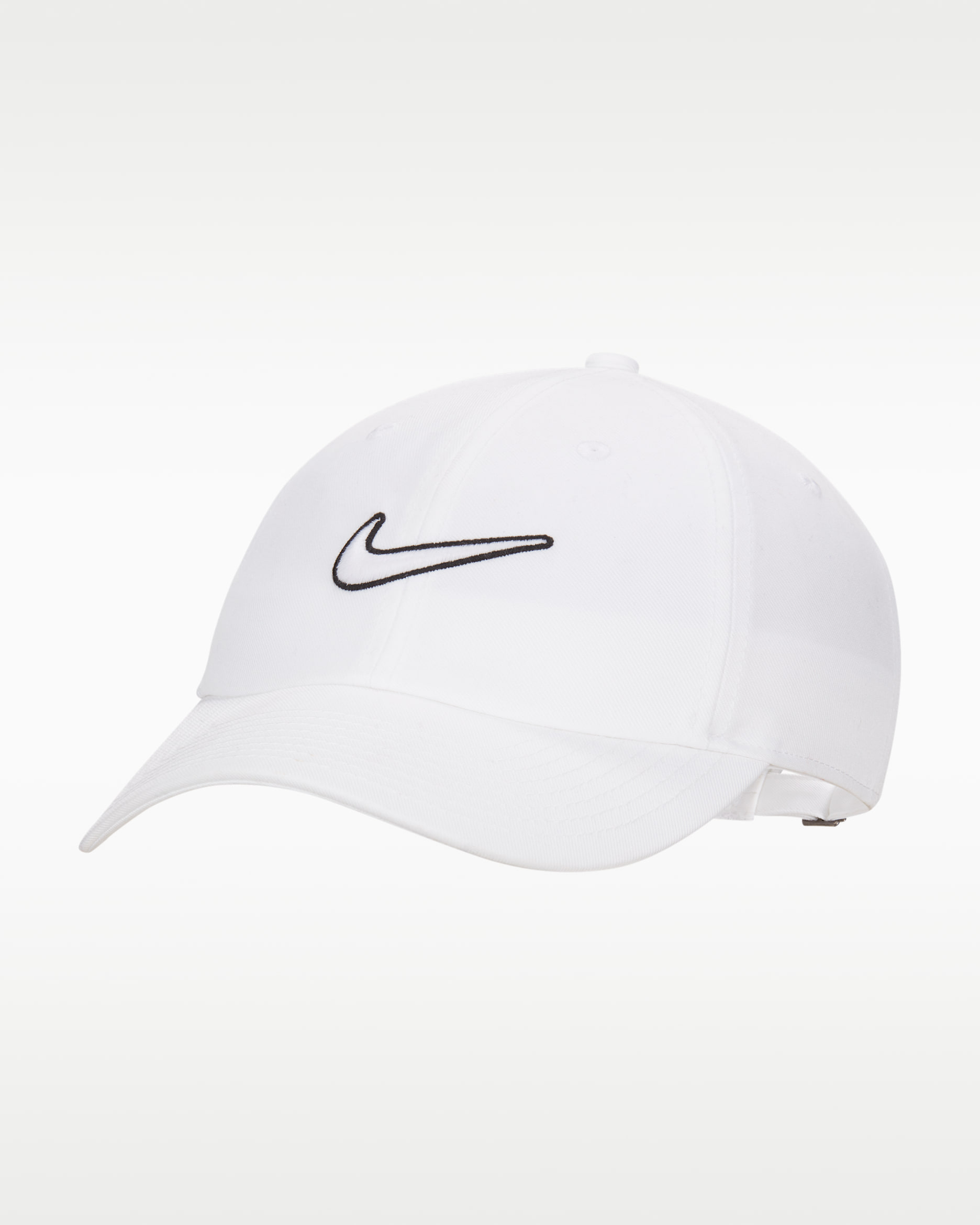 Nike Club Unstructured Swoosh Cap - White/White