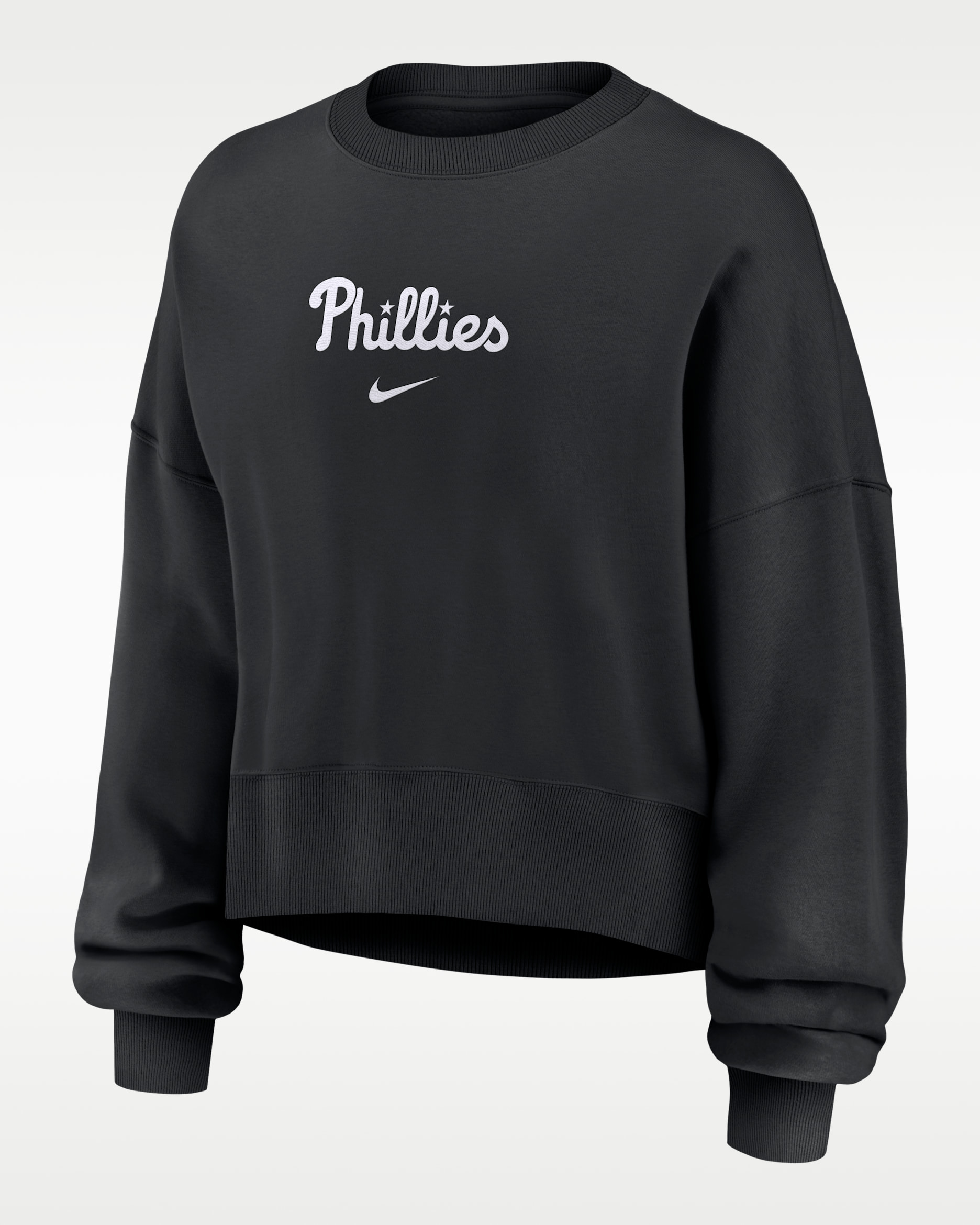 Philadelphia Phillies Women's Nike MLB Pullover Crew - Black