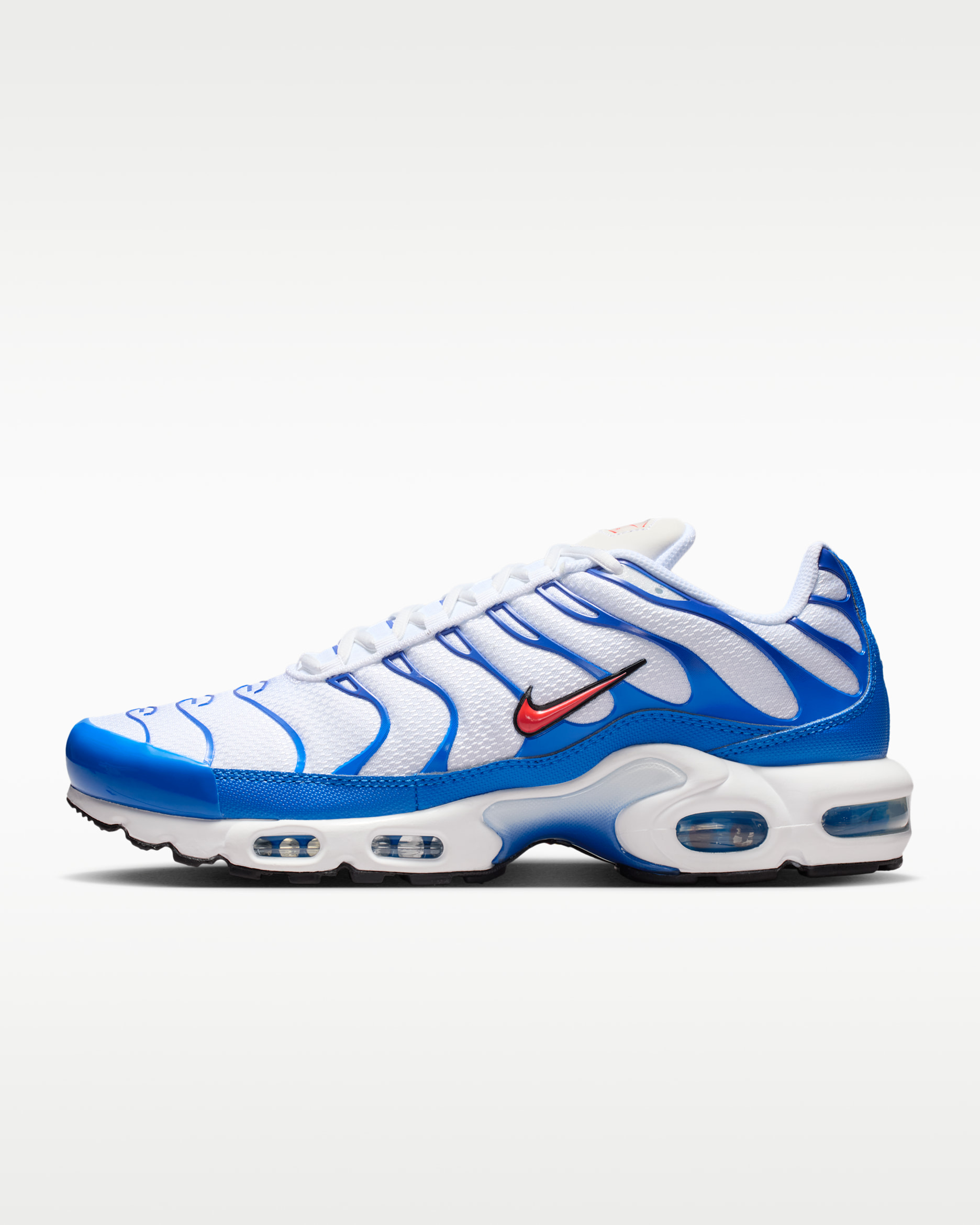 Nike Air Max Plus Men's Shoes - White/Signal Blue/Old Royal/Team Orange