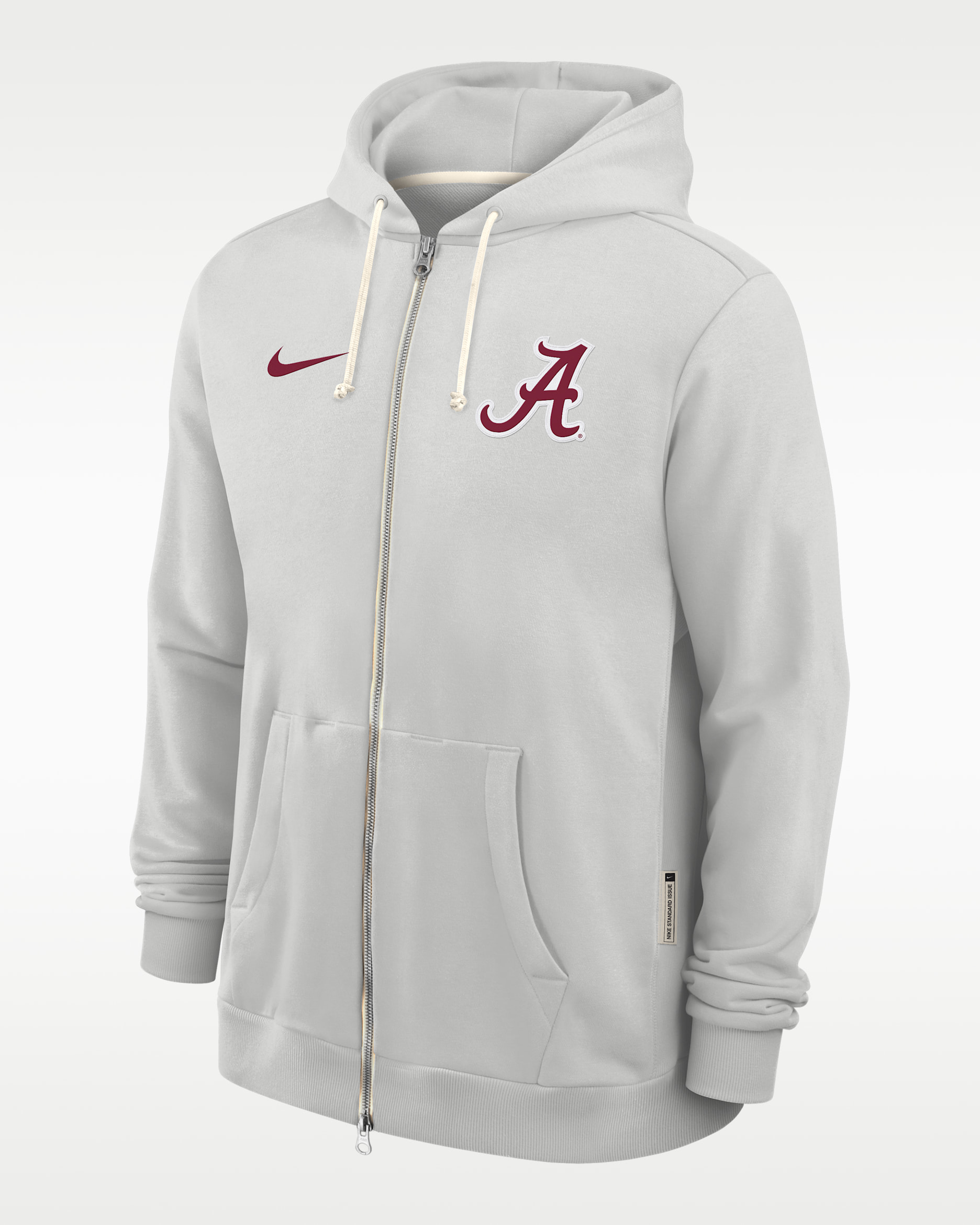 Alabama Sideline Men's Nike Dri-FIT College Full-Zip Hoodie - Grey