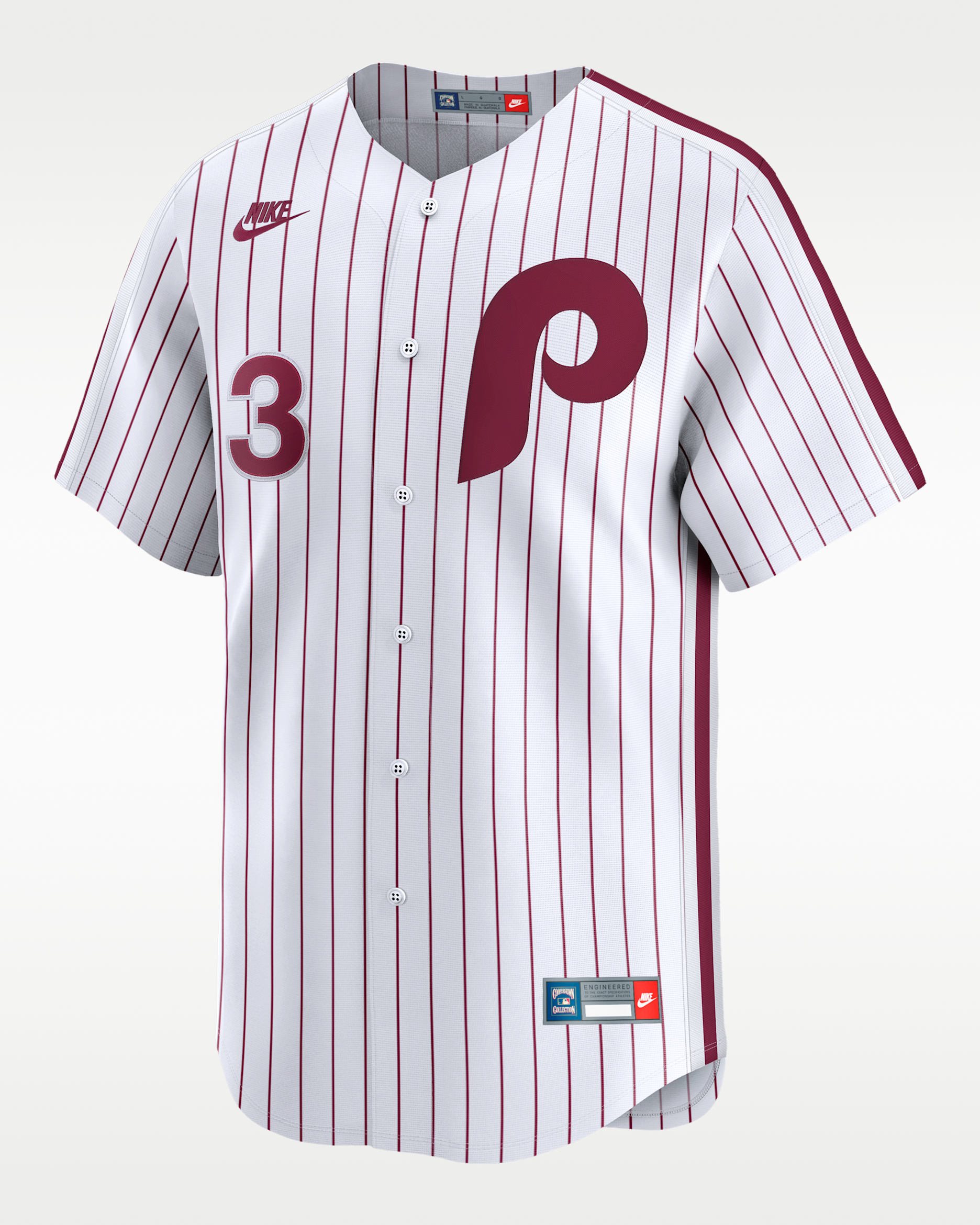 Bryce Harper Philadelphia Phillies Cooperstown Men's Nike Dri-FIT MLB Limited Jersey - White