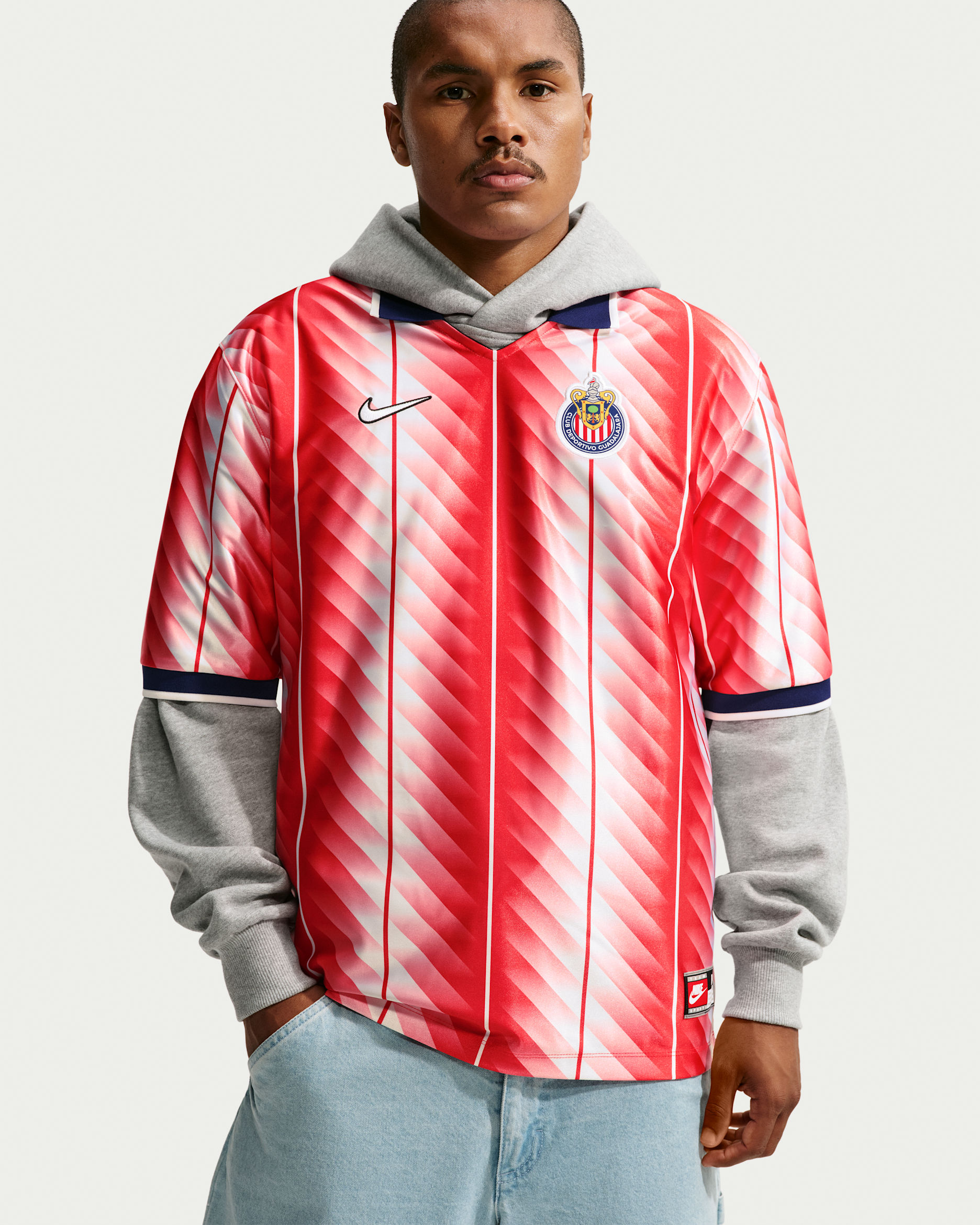 Chivas Energy Men's Nike Dri-FIT Soccer Short-Sleeve Top - Speed Red/White