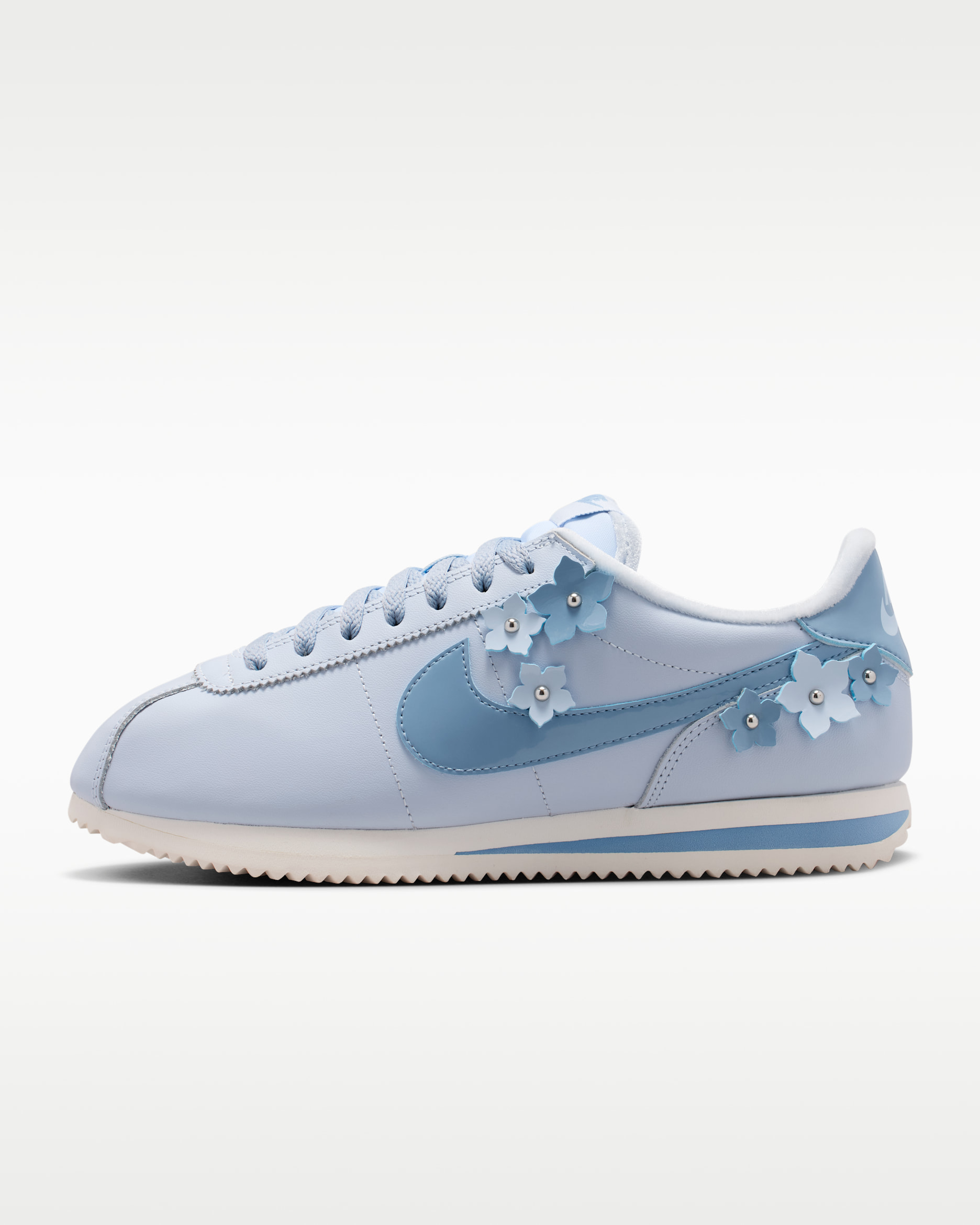 Nike Cortez 皮革女鞋 - Hydrogen Blue/Sail/Work Blue
