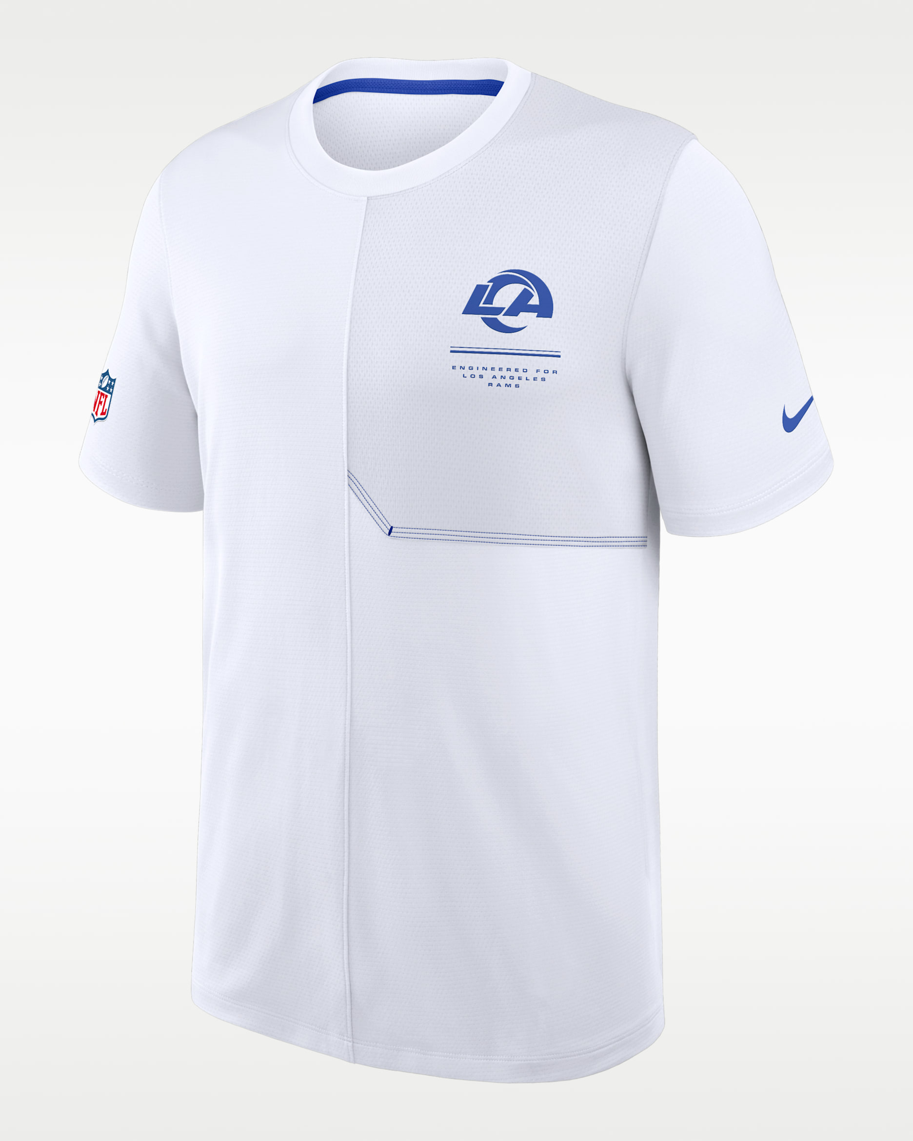 Los Angeles Rams Sideline Coach Men's Nike Dri-FIT NFL Top - White