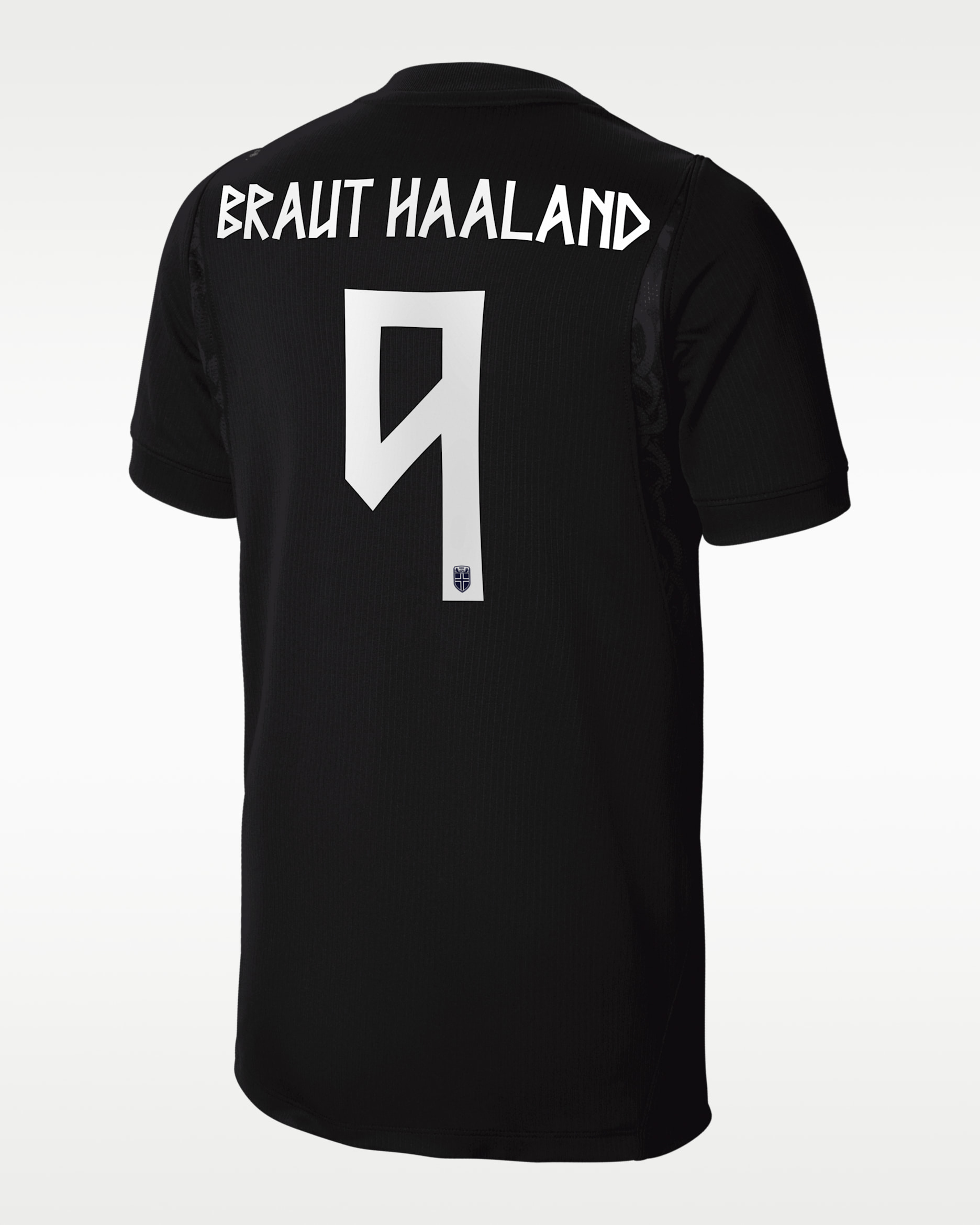 Erling Braut Haaland Norway National Team 2026 Stadium Away Big Kids' Nike Dri-FIT Soccer Jersey - Grey