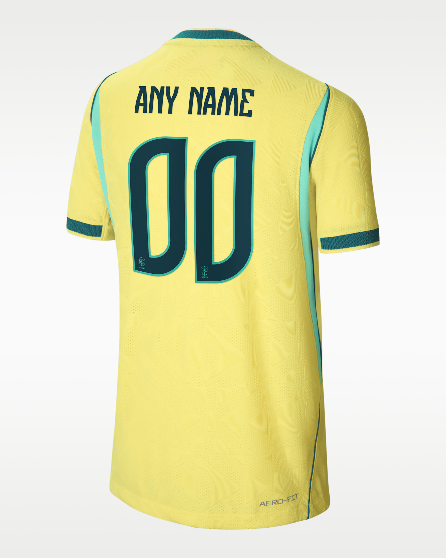 Brazil 2026/27 Match Home Big Kids' Nike Aero-FIT Soccer Authentic Custom Jersey By You - Canary