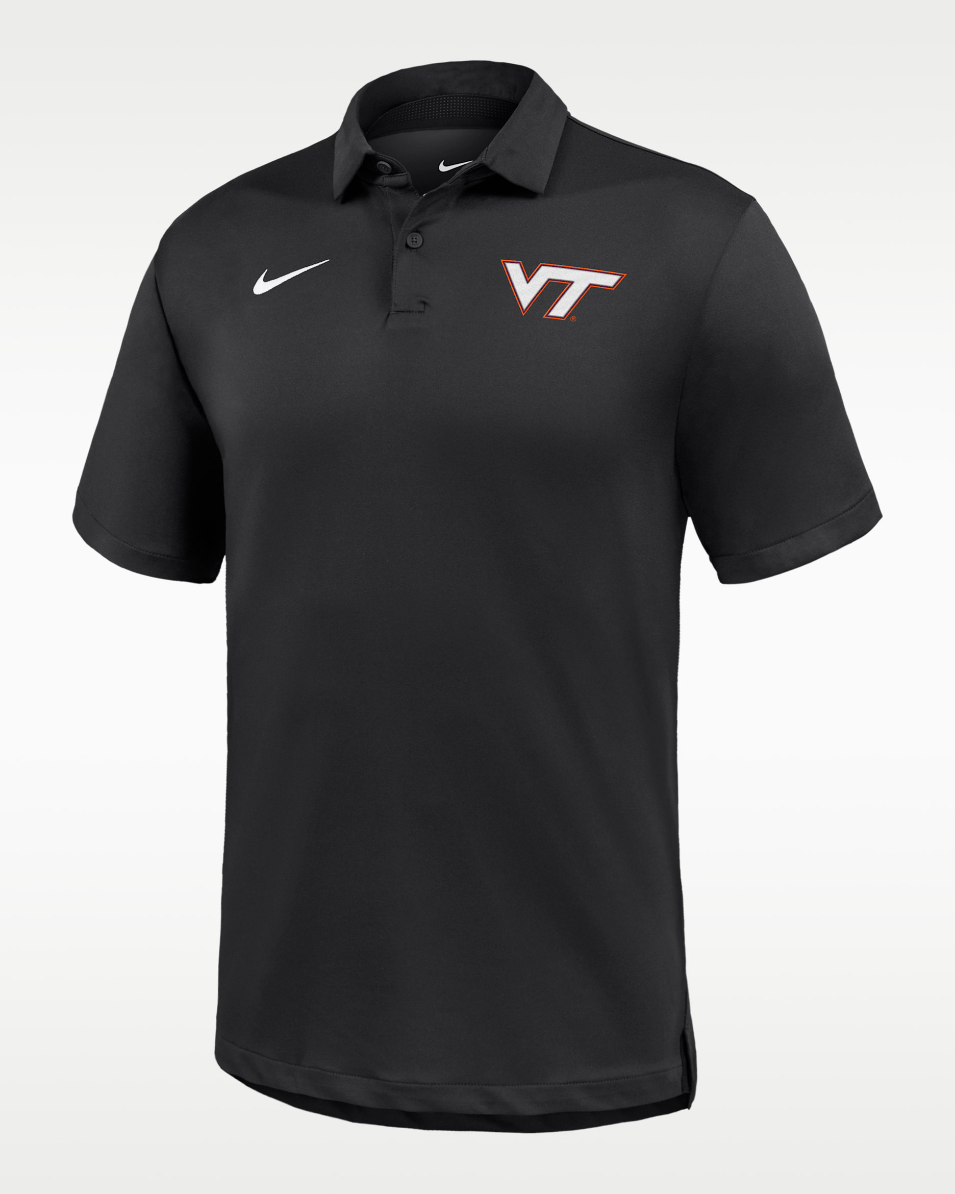 Polo universitaria Nike Dri-FIT para hombre Virginia Tech Tour - Negro