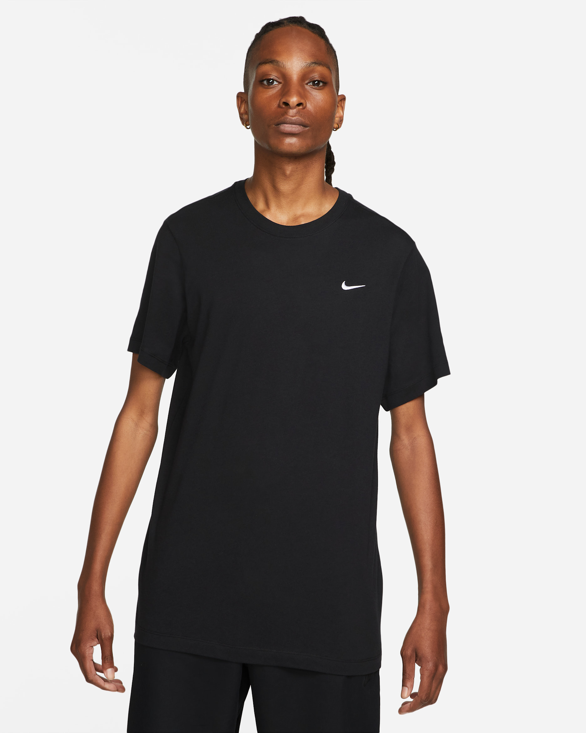 Nike Sportswear Swoosh Men's T-Shirt - Black/White