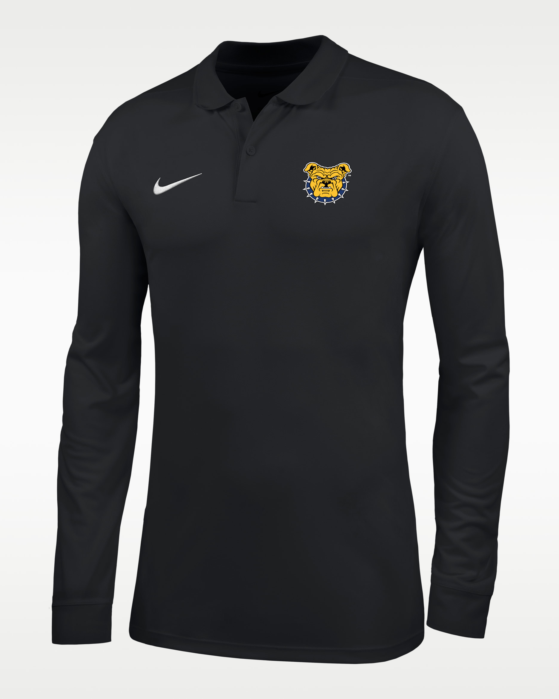 Nike College (North Carolina A&T University) Men's Dri-FIT Long-Sleeve Polo - Black