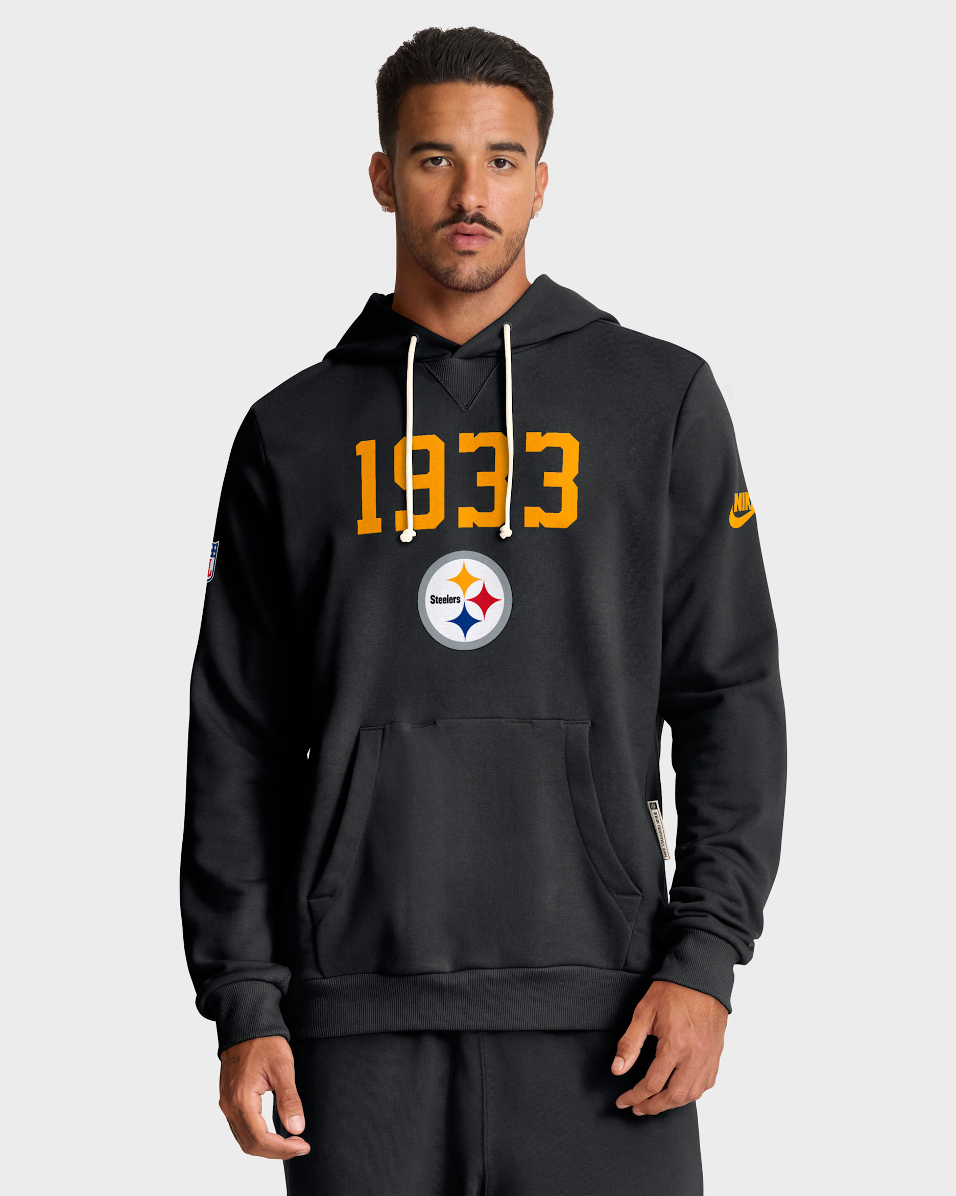 Pittsburgh Steelers Alt Onside Conversion Sideline Men's Nike Dri-FIT NFL Pullover Hoodie - Black