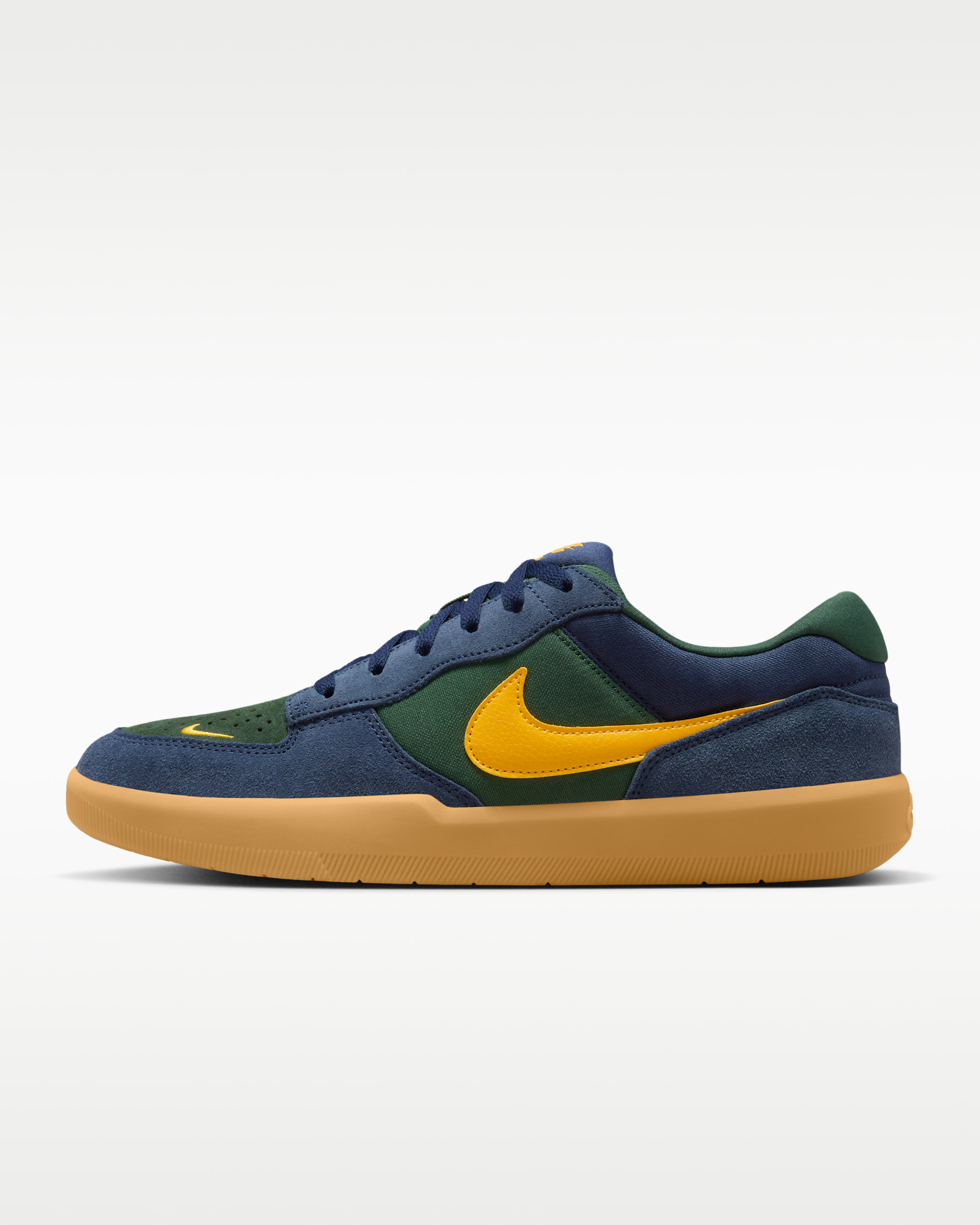 Nike SB Force 58 滑板鞋 - Midnight Navy/Fir/Gum Light Brown/University Gold