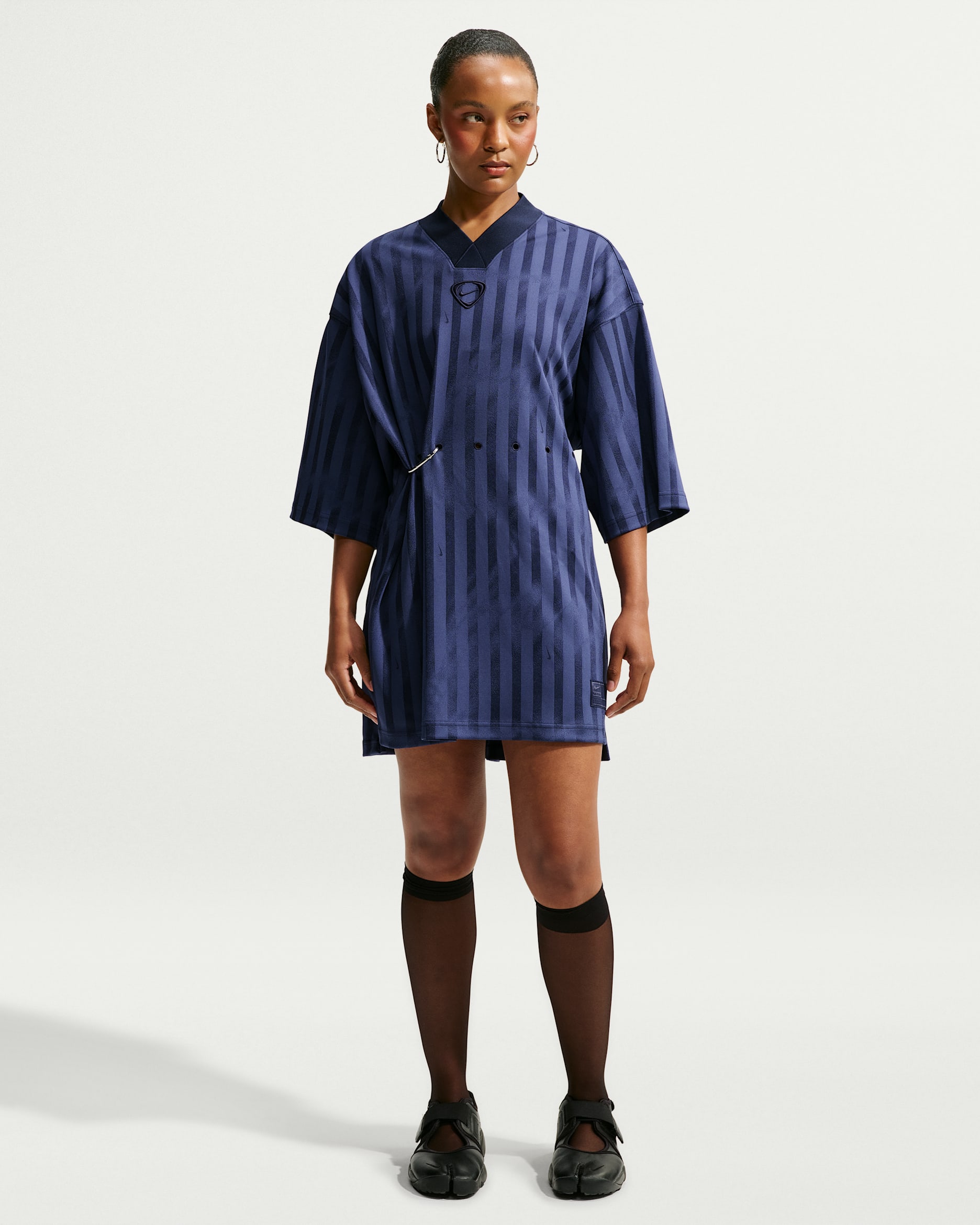 Nike Runway Kadın Jarse Elbise - Blackened Blue