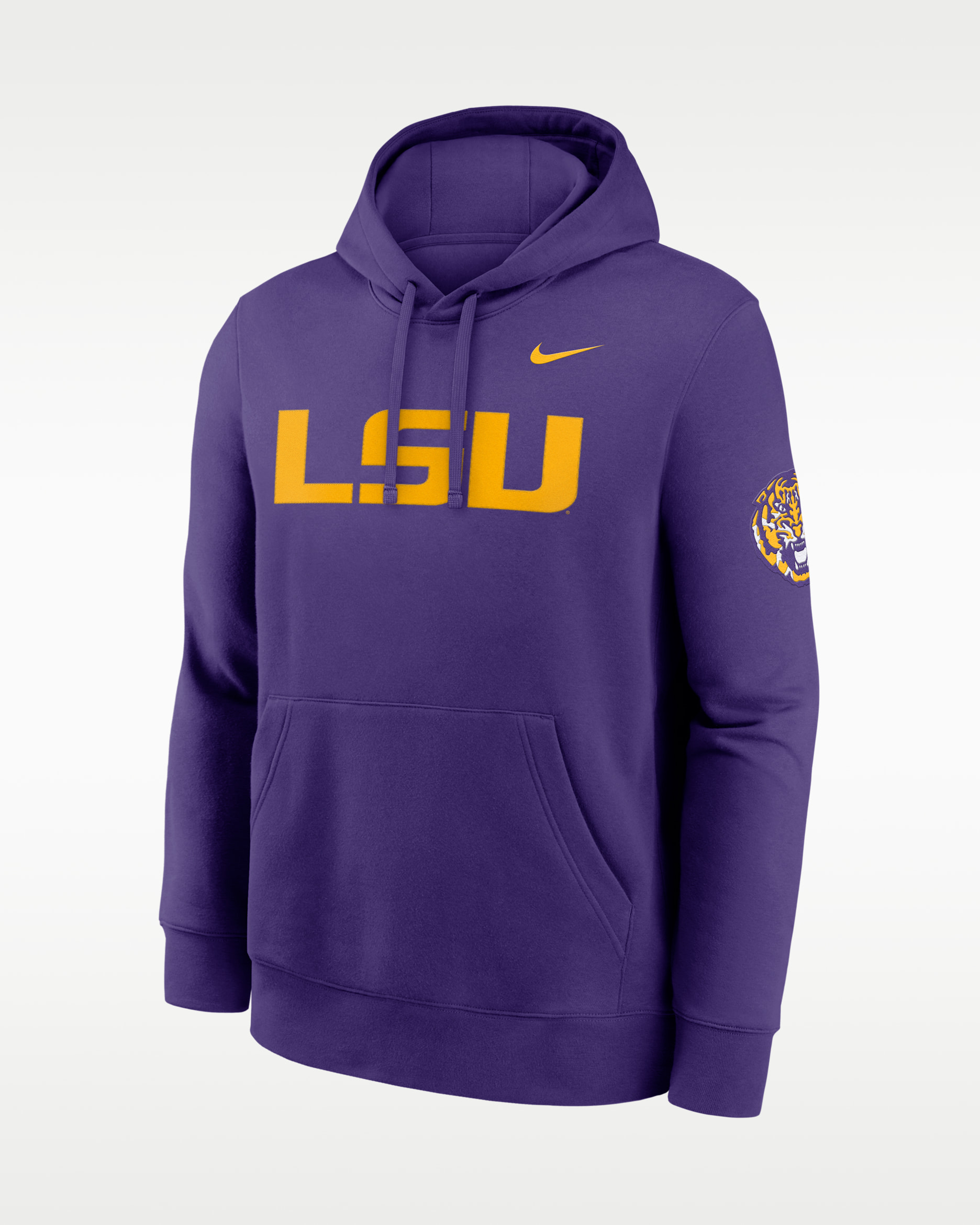 LSU Sideline Club Men's Nike College Pullover Hoodie - Court Purple