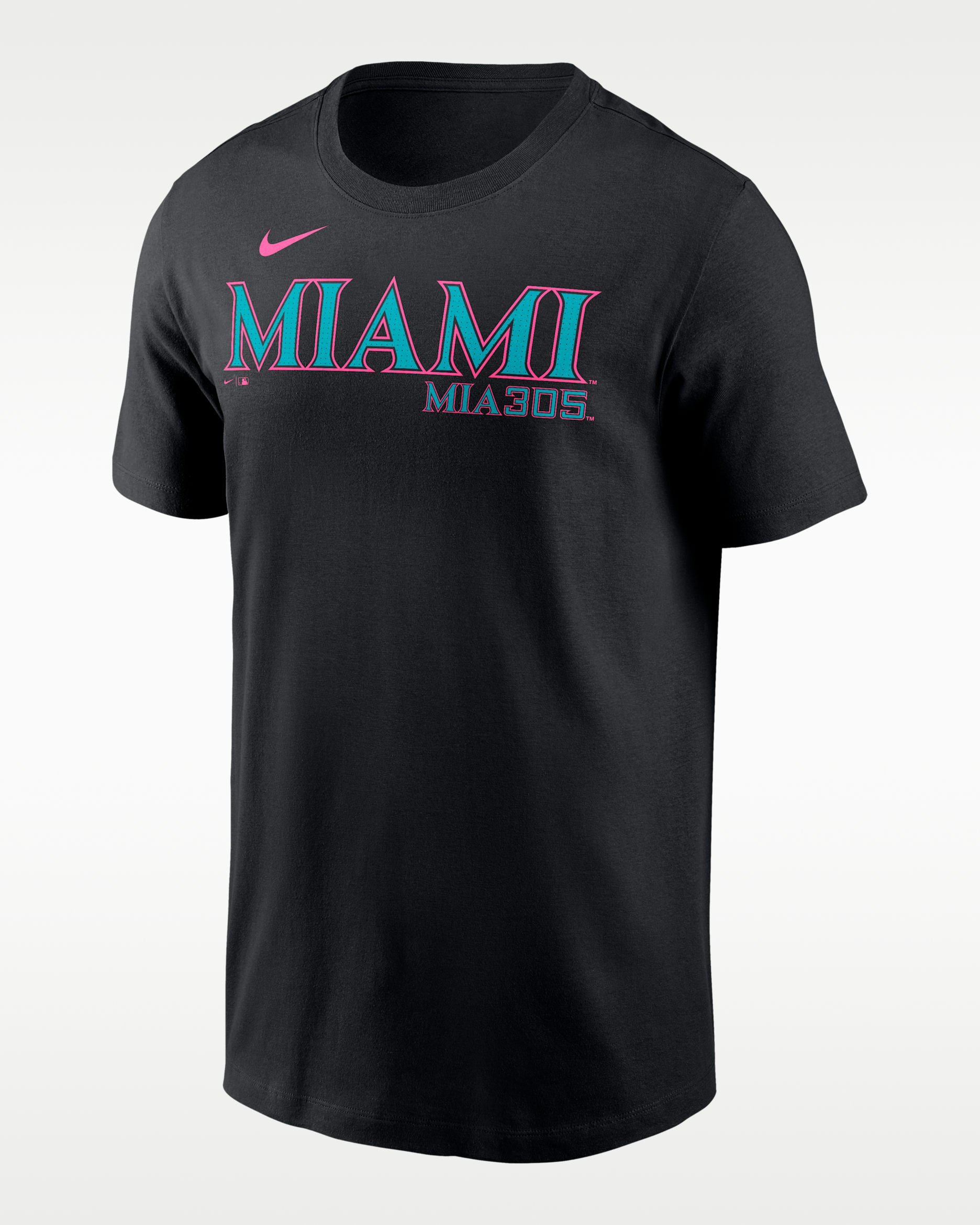 Miami Marlins City Connect Wordmark Men's Nike MLB T-Shirt - Black