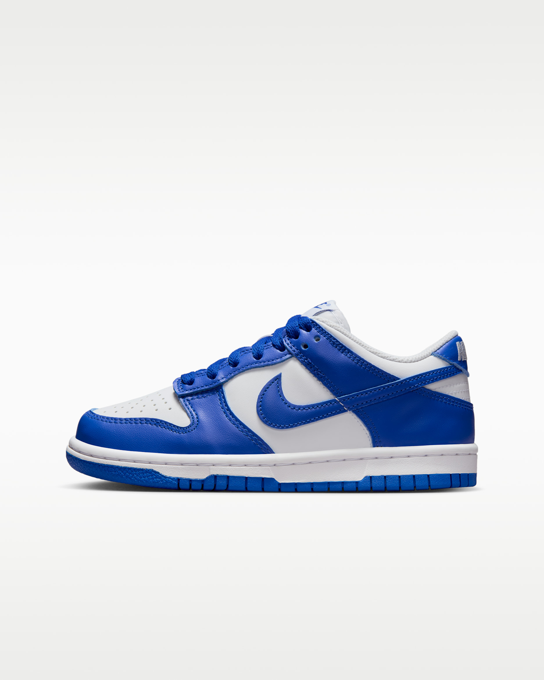 Nike Dunk Low Older Kids' Shoes - White/Hyper Royal/Hyper Royal