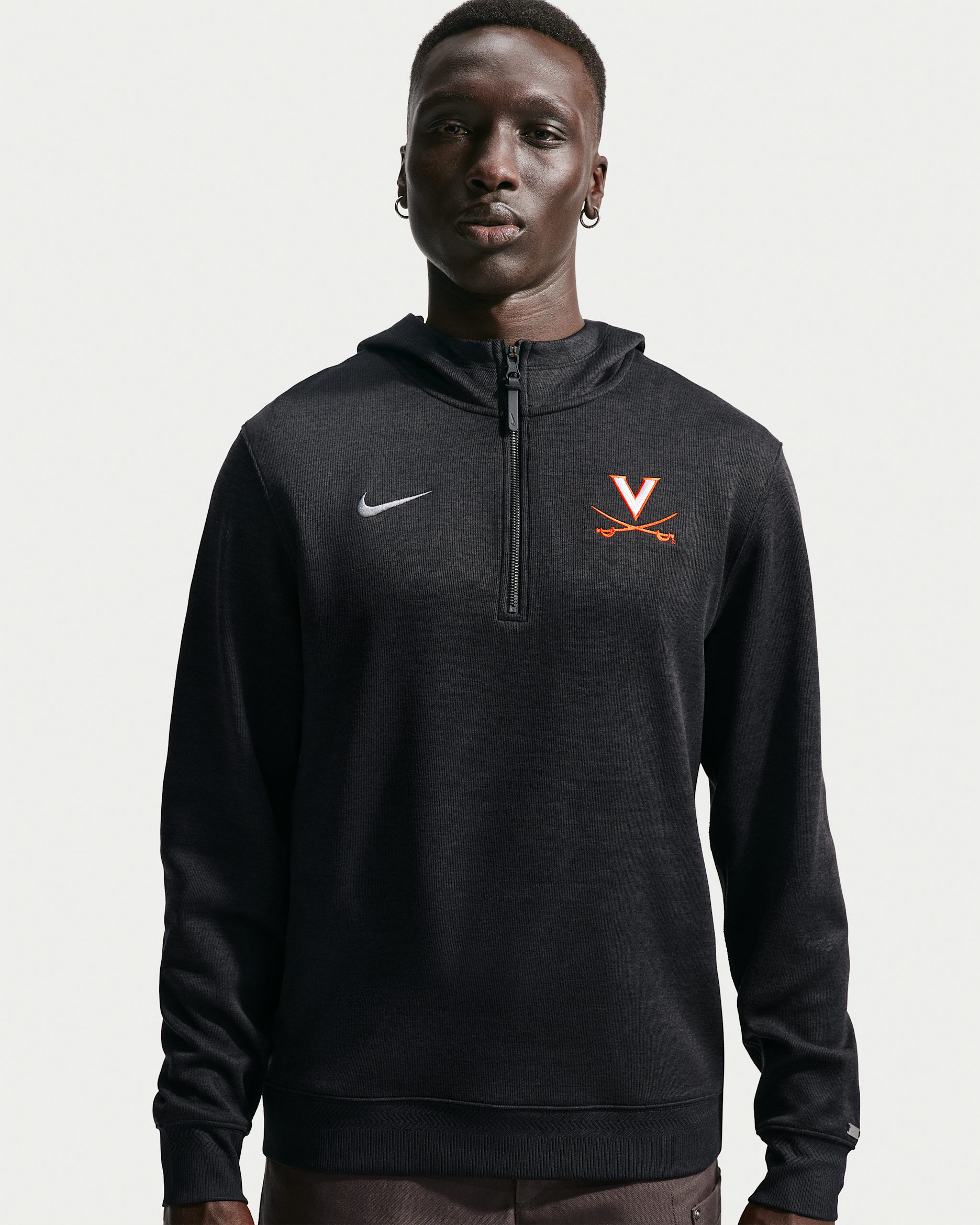Virginia Cavaliers Nike NCAA Men's Basketball Coaches' Pullover Hoodie - Black