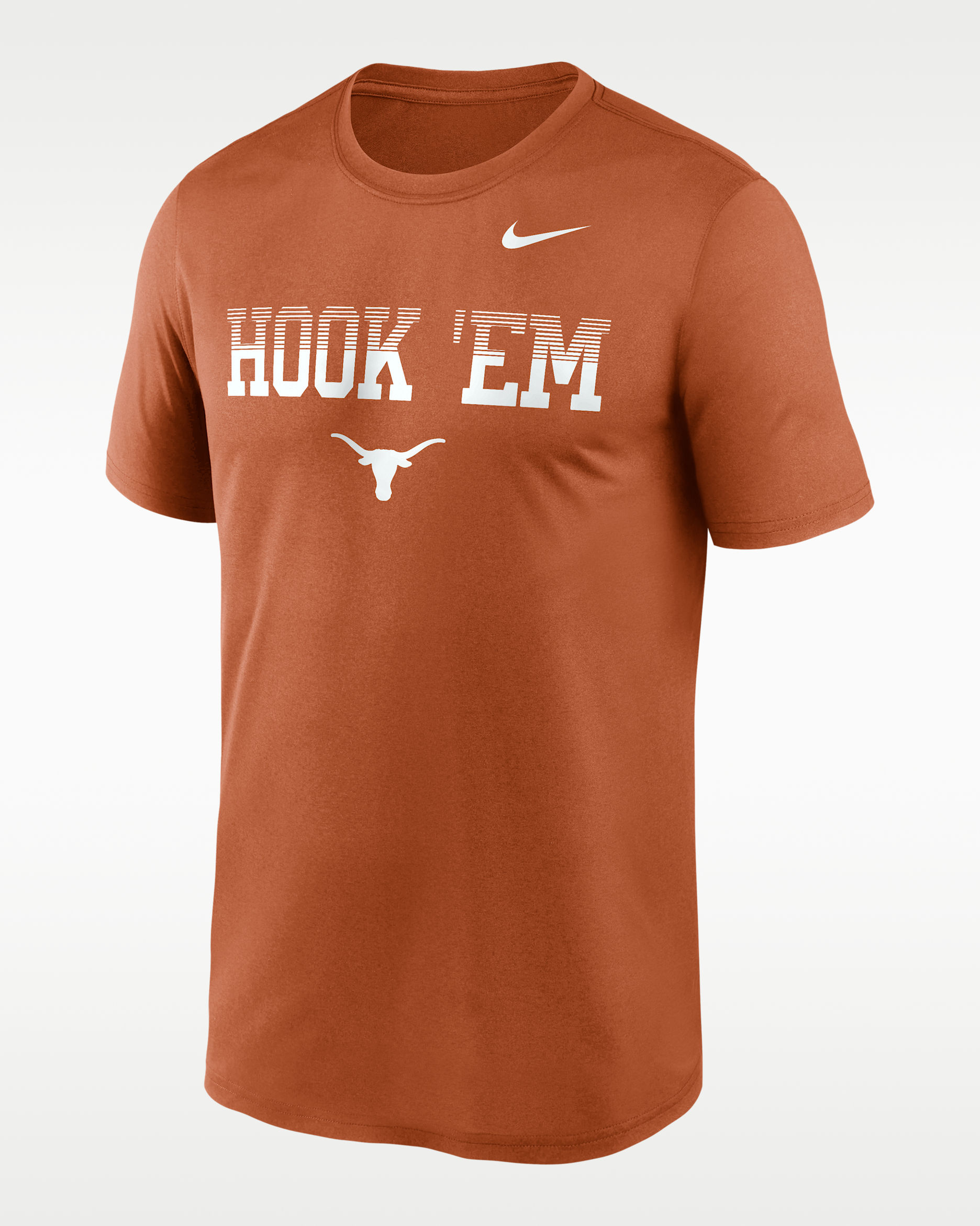Texas Primetime Kinetic Mantra Legend Men's Nike Dri-FIT College T-Shirt - Burnt Orange/White/White