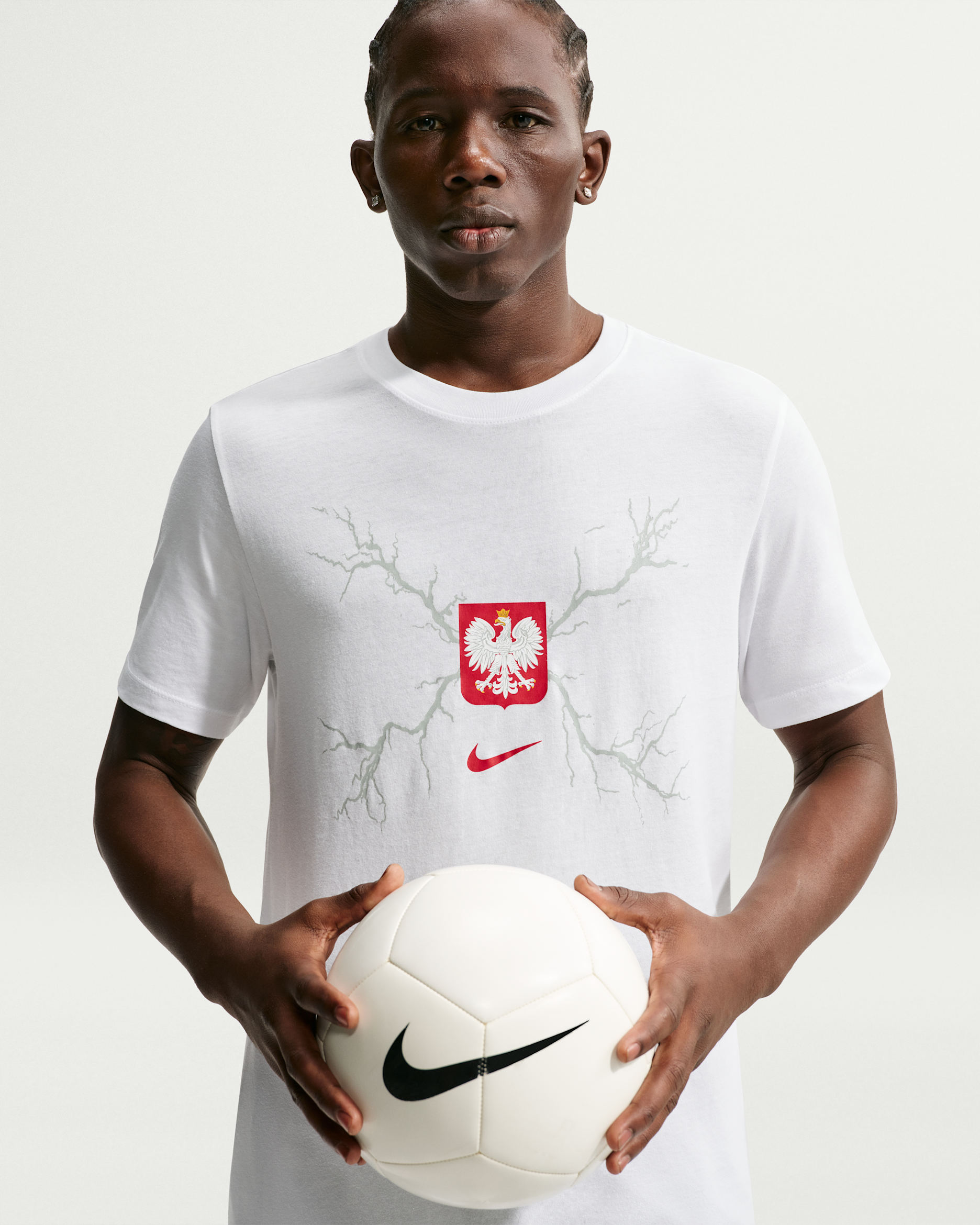 Polonia 2026 Camiseta de fútbol Nike - Hombre - Blanco/Sport Red
