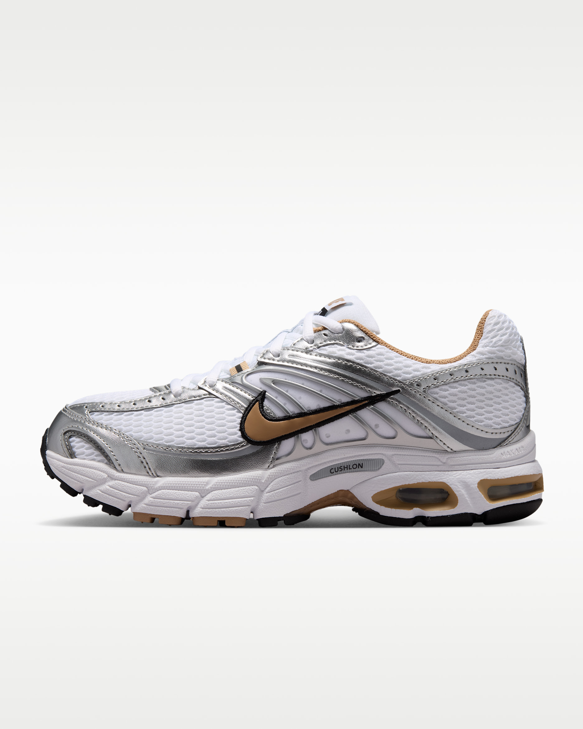 Γυναικεία παπούτσια Nike Air Max Moto 2K με ανακλαστικές πινελιές - Λευκό/Metallic Silver/Μαύρο/British Khaki
