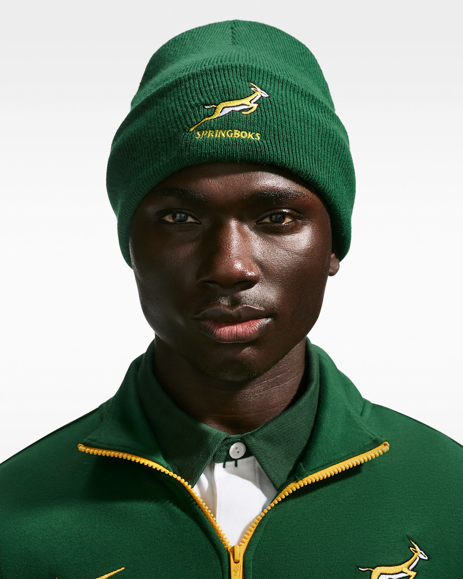 Springboks Springboks Peak Beanie - Gorge Green/University Gold