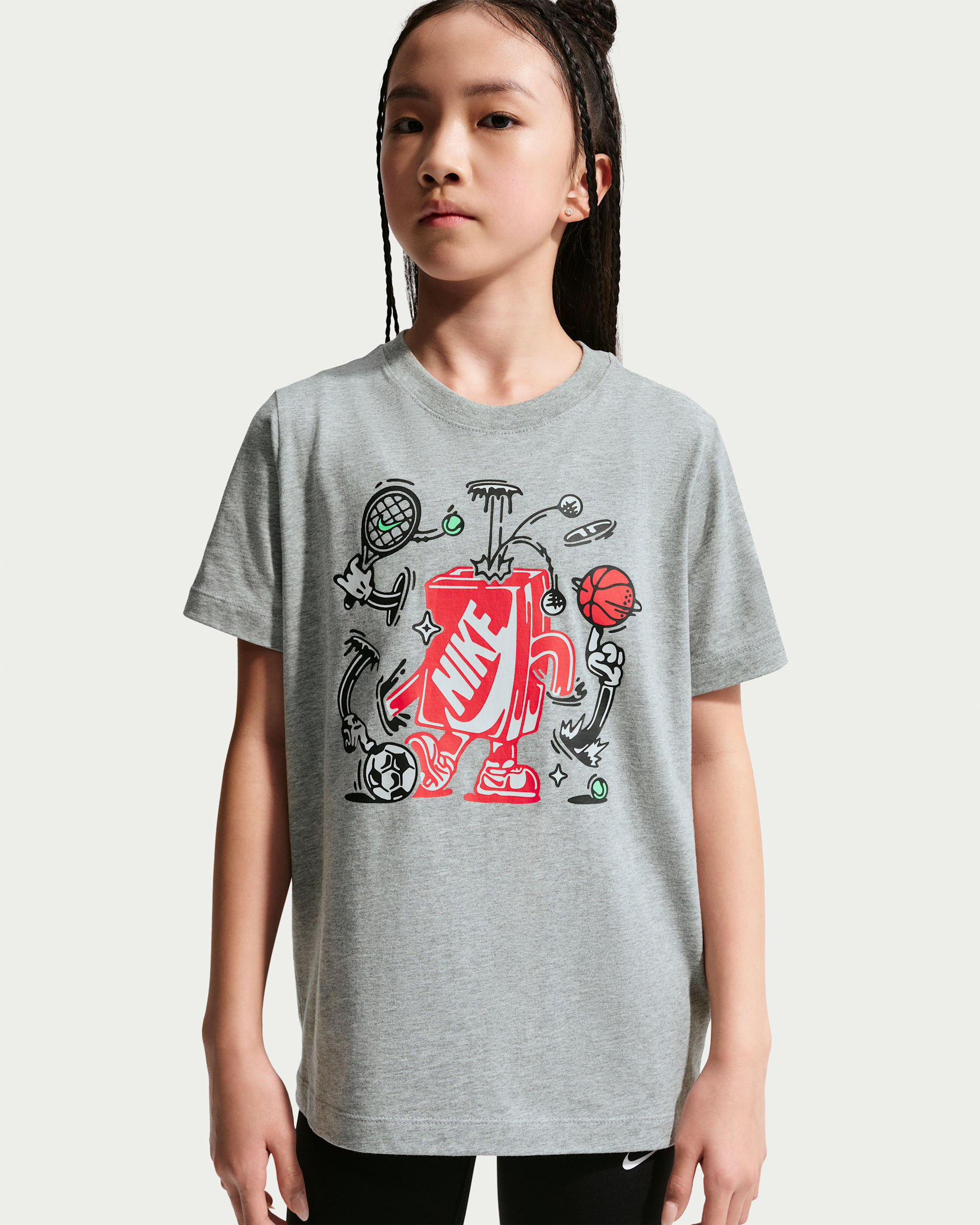 Nike Sportswear Older Kids' T-Shirt - Dark Grey Heather