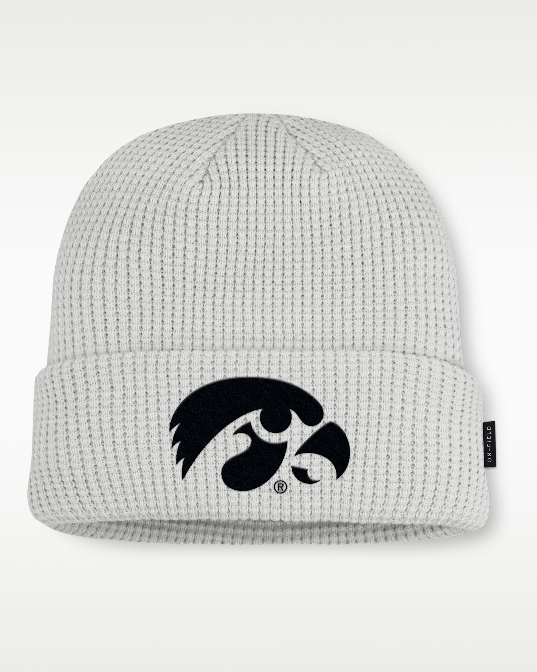 Gorro con dobladillo universitario Nike para hombre Iowa Utility Off-Field - Gris