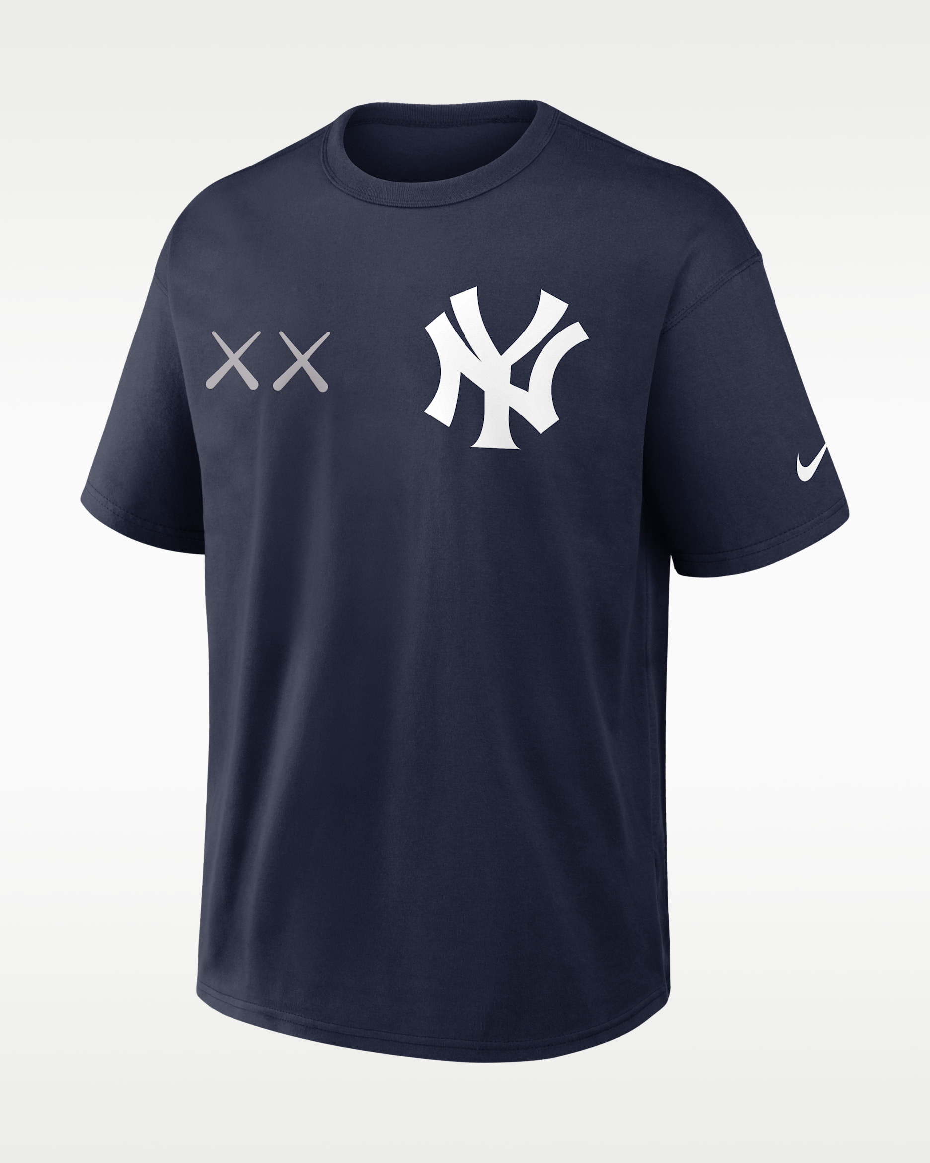 Aaron Judge New York Yankees Max90 Men's Nike x KAWS MLB T-Shirt - College Navy