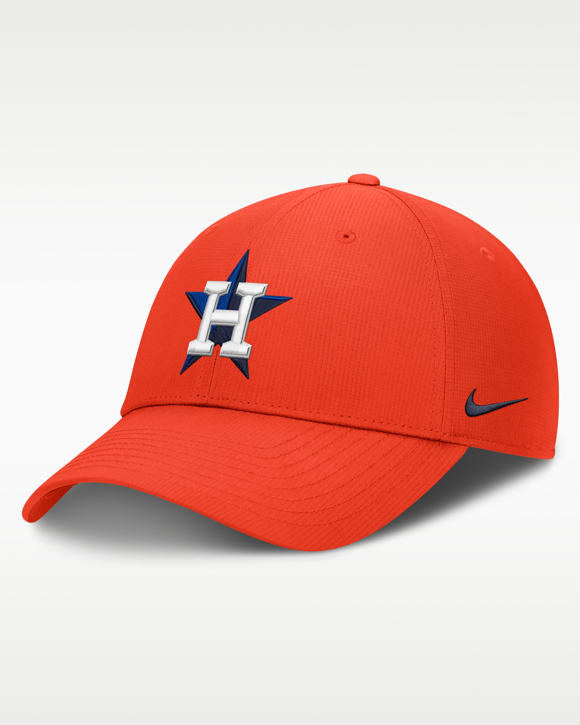 Gorra ripstop Nike de la MLB Club estructurada de poliéster para hombre Houston Astros - Naranja team