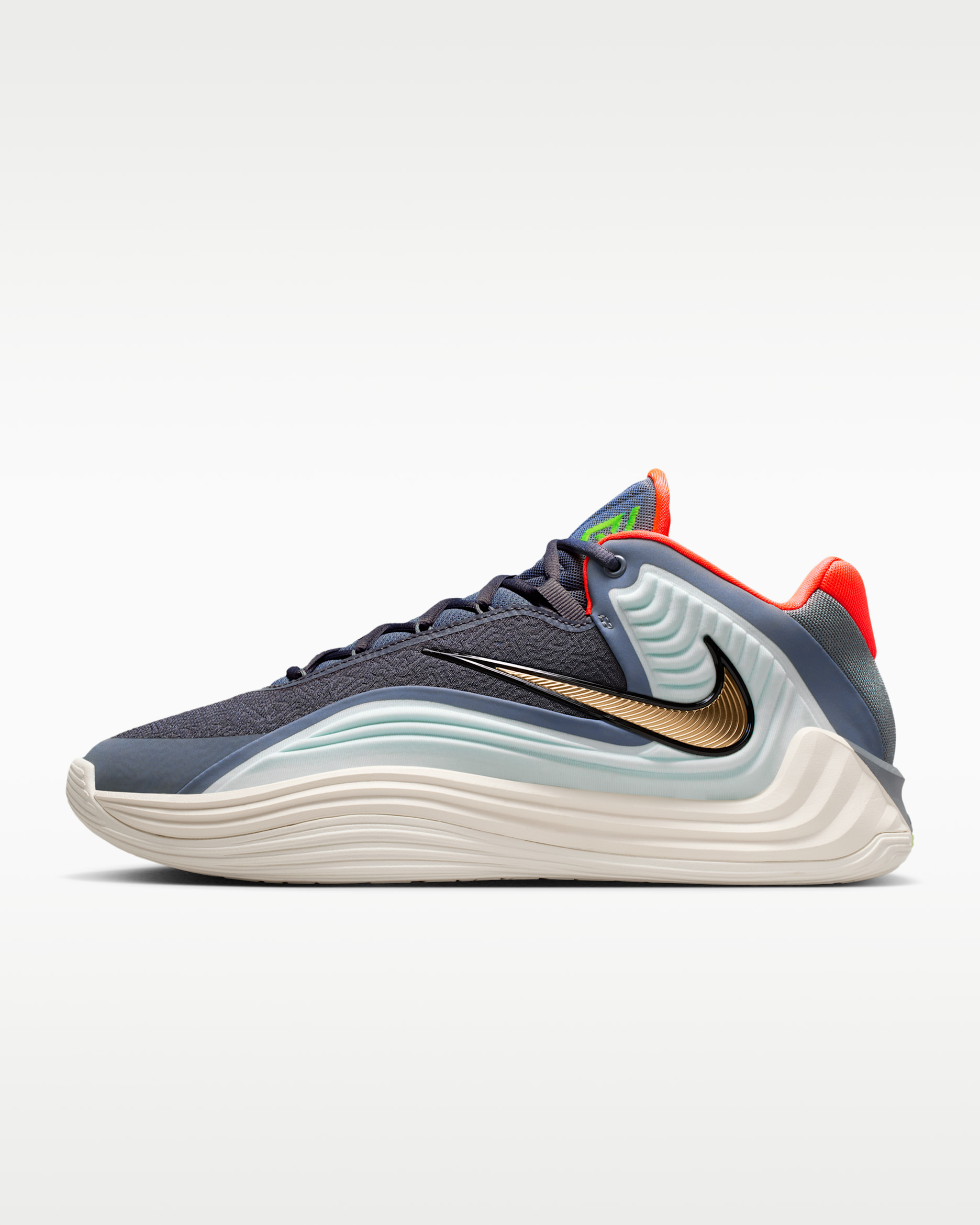 Giannis Freak 7 EP Basketball Shoes - Cool Grey/Coconut Milk/Total Crimson/Yellow Gold